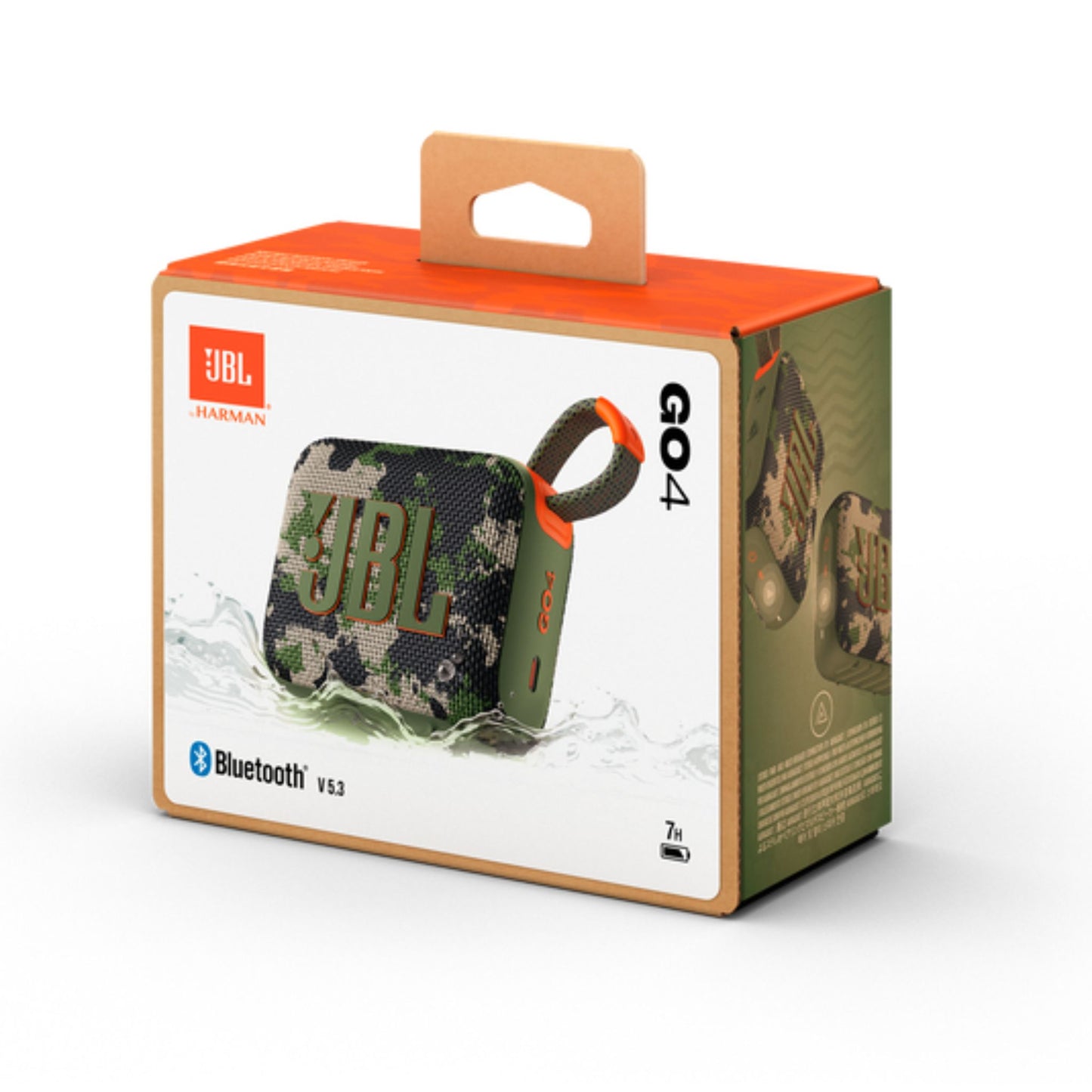 JBL Go4 Ultra-portable waterproof speaker with AURACAST, Powerful Audio, Dustproof, Wireless Bluetooth Streaming, 7 Hours of Playtime,Squad