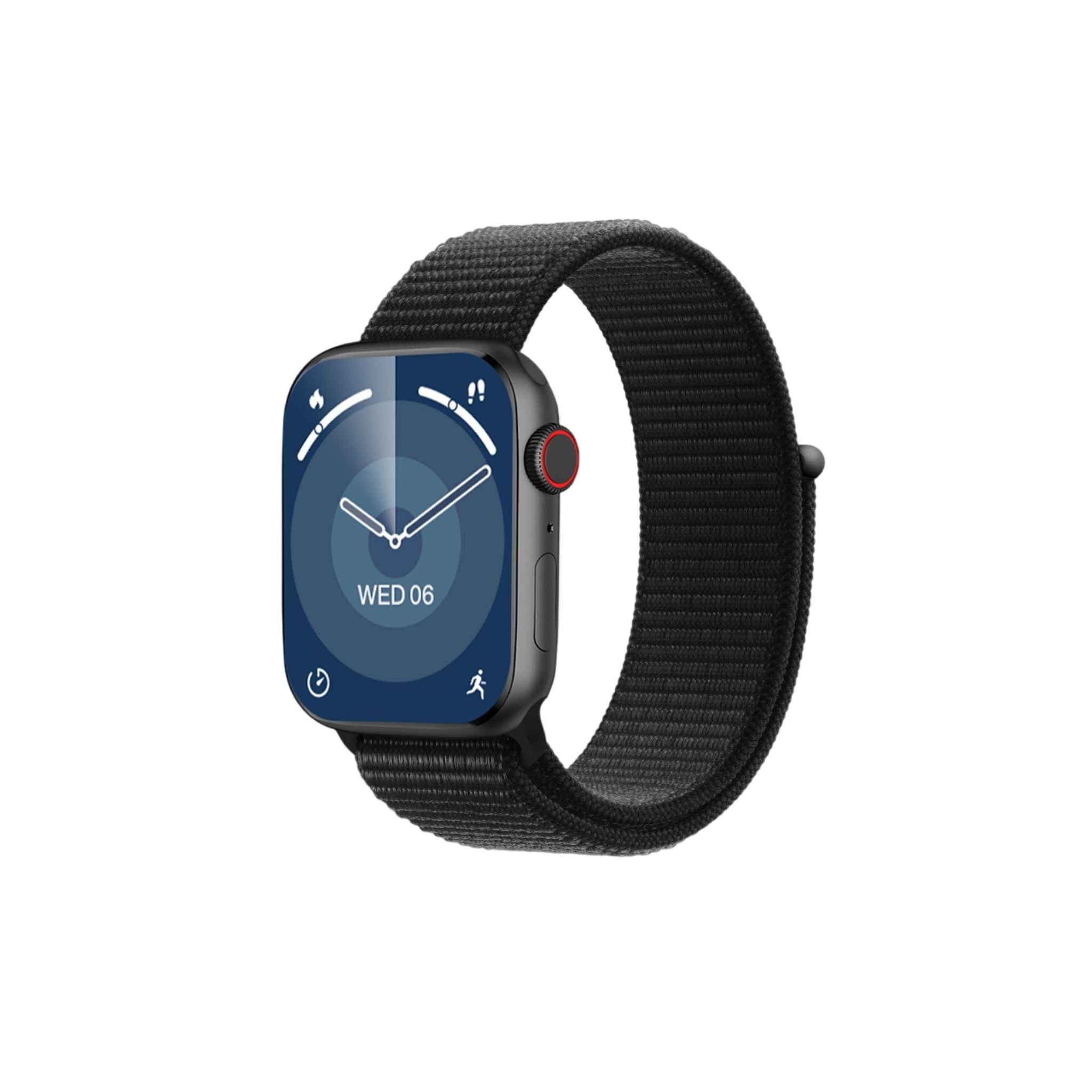A black Green Lion Active SE smartwatch with a square display and a black band.