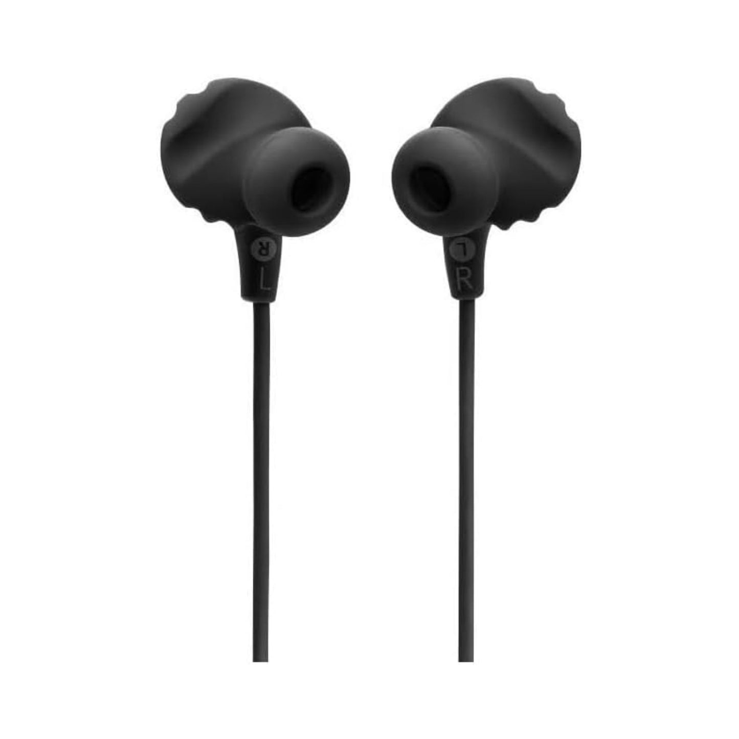 JBL Endurance Run 2 Waterproof Wired Sports In-Ear Headphones, Fliphook Desigh, Flexsoft Technology, IPX5 Sweatproof, Hands-Free Calls, Magnetic Buds - Black