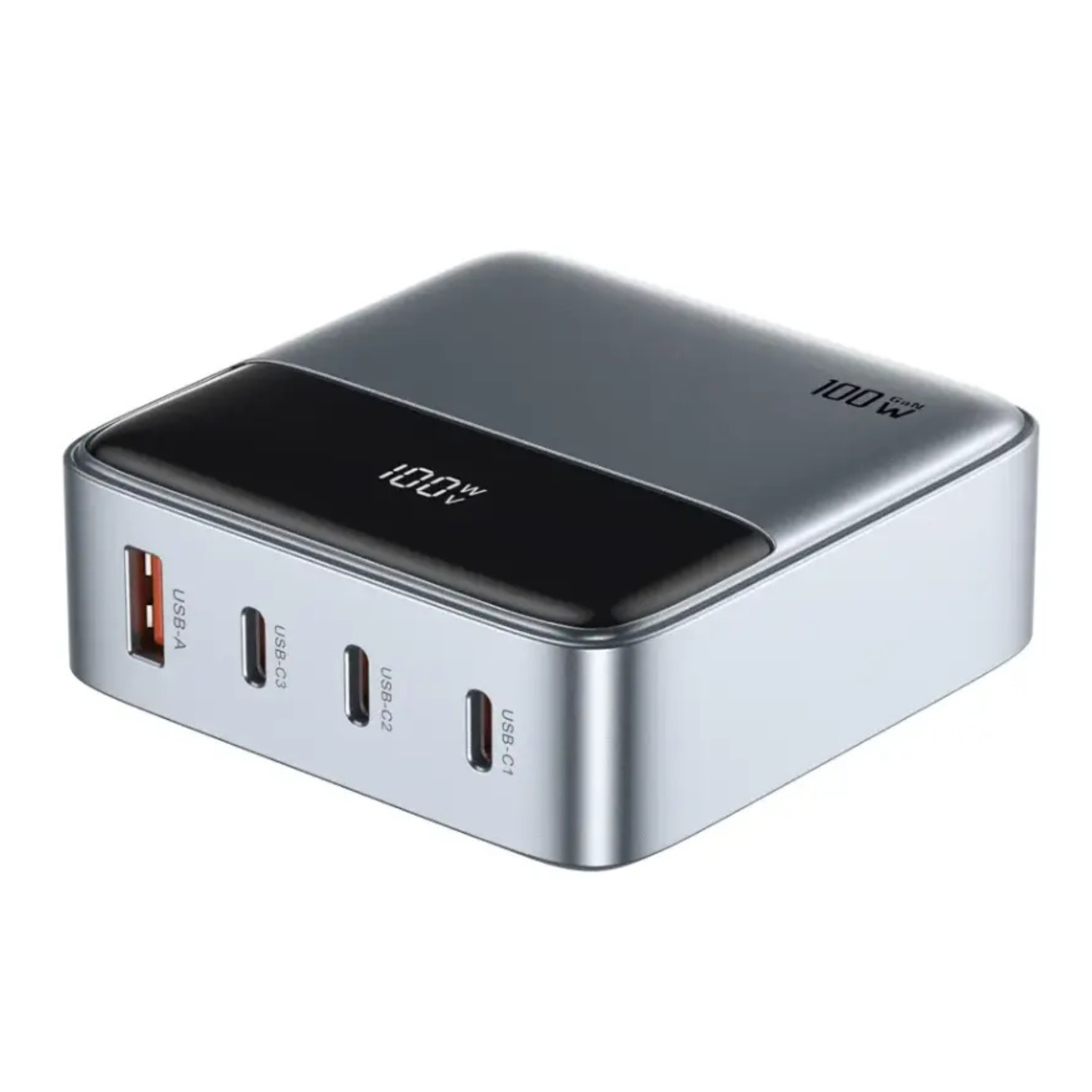 Green Lion 100W GaN Premium UK Plug Adapter - Gray