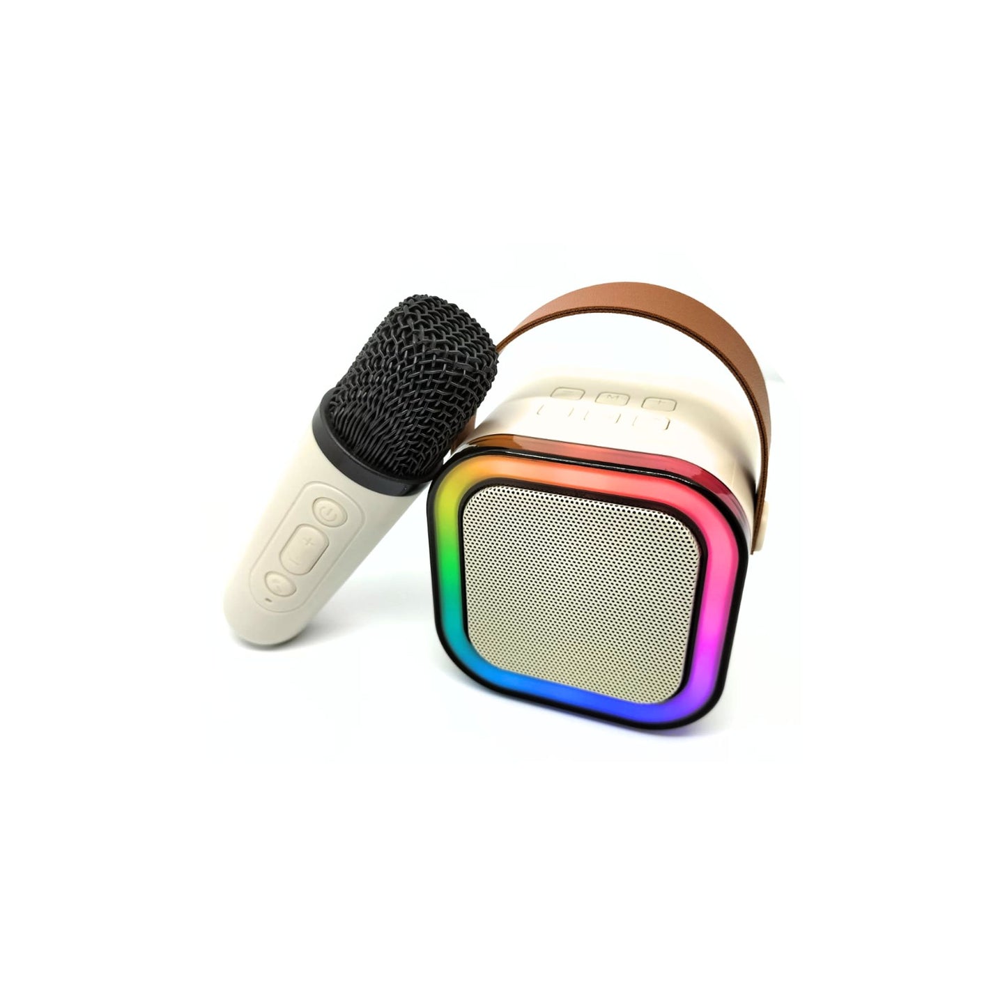 Karaoke Machine, Portable Bluetooth Speaker with Wireless Microphone