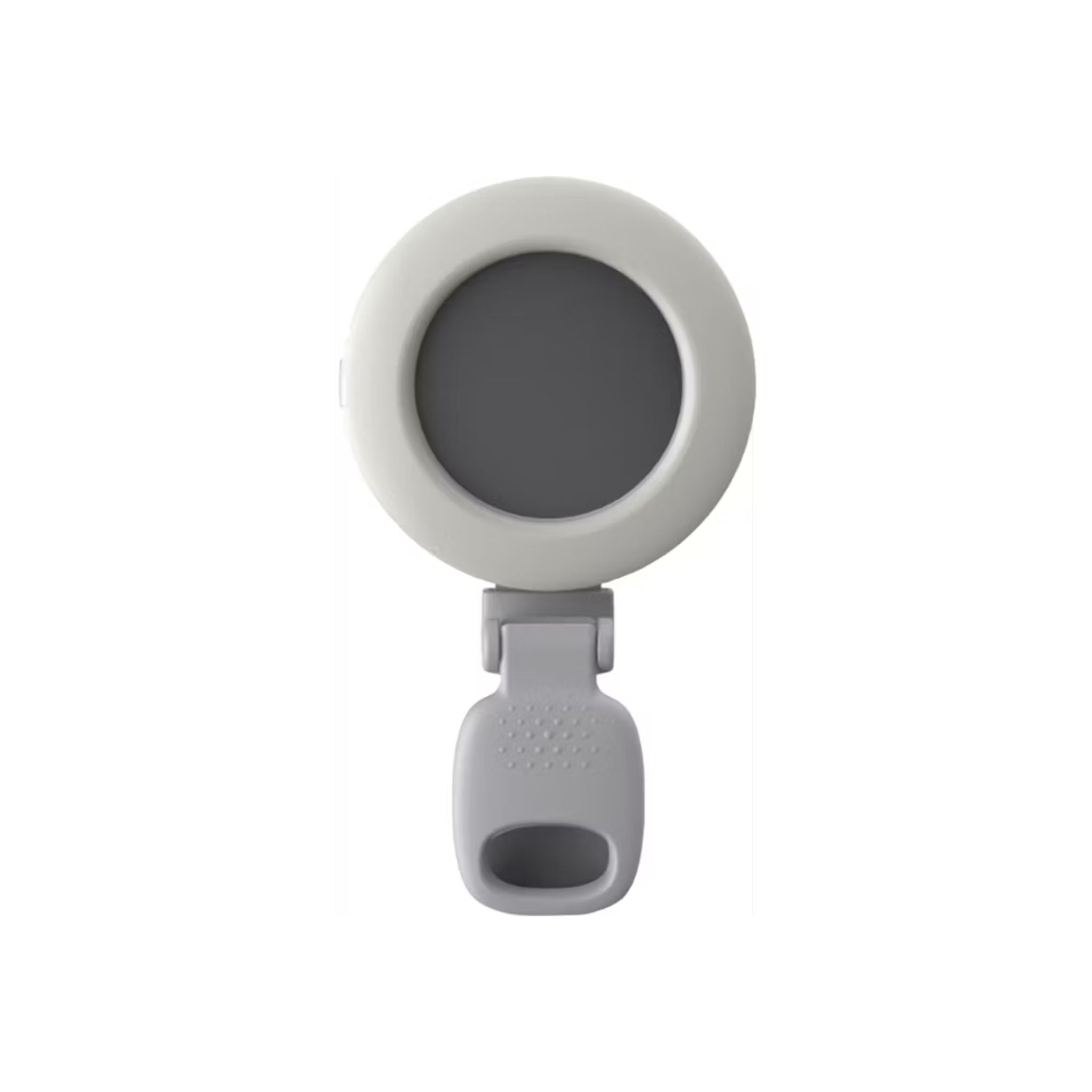 Gray phone ring holder on a white background