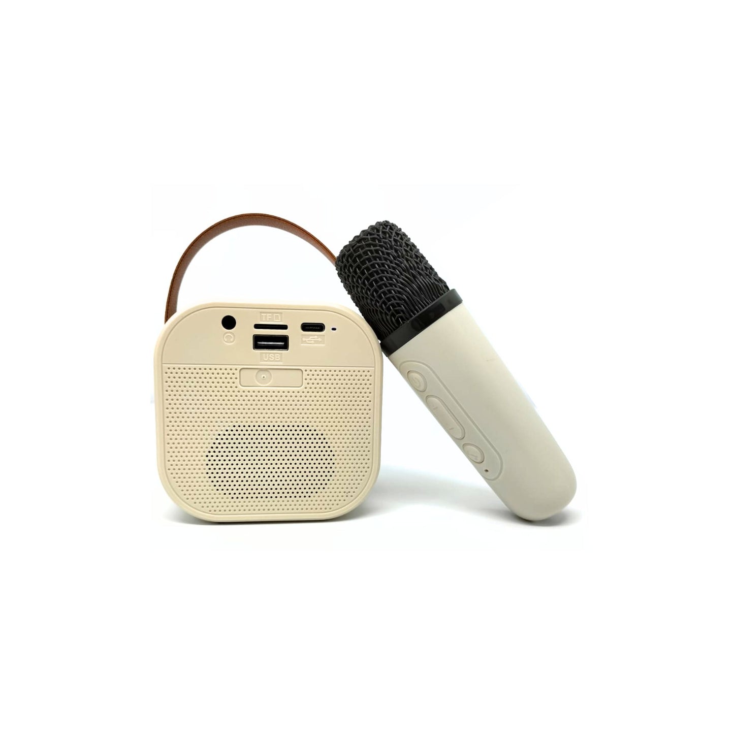 Karaoke Machine, Portable Bluetooth Speaker with Wireless Microphone