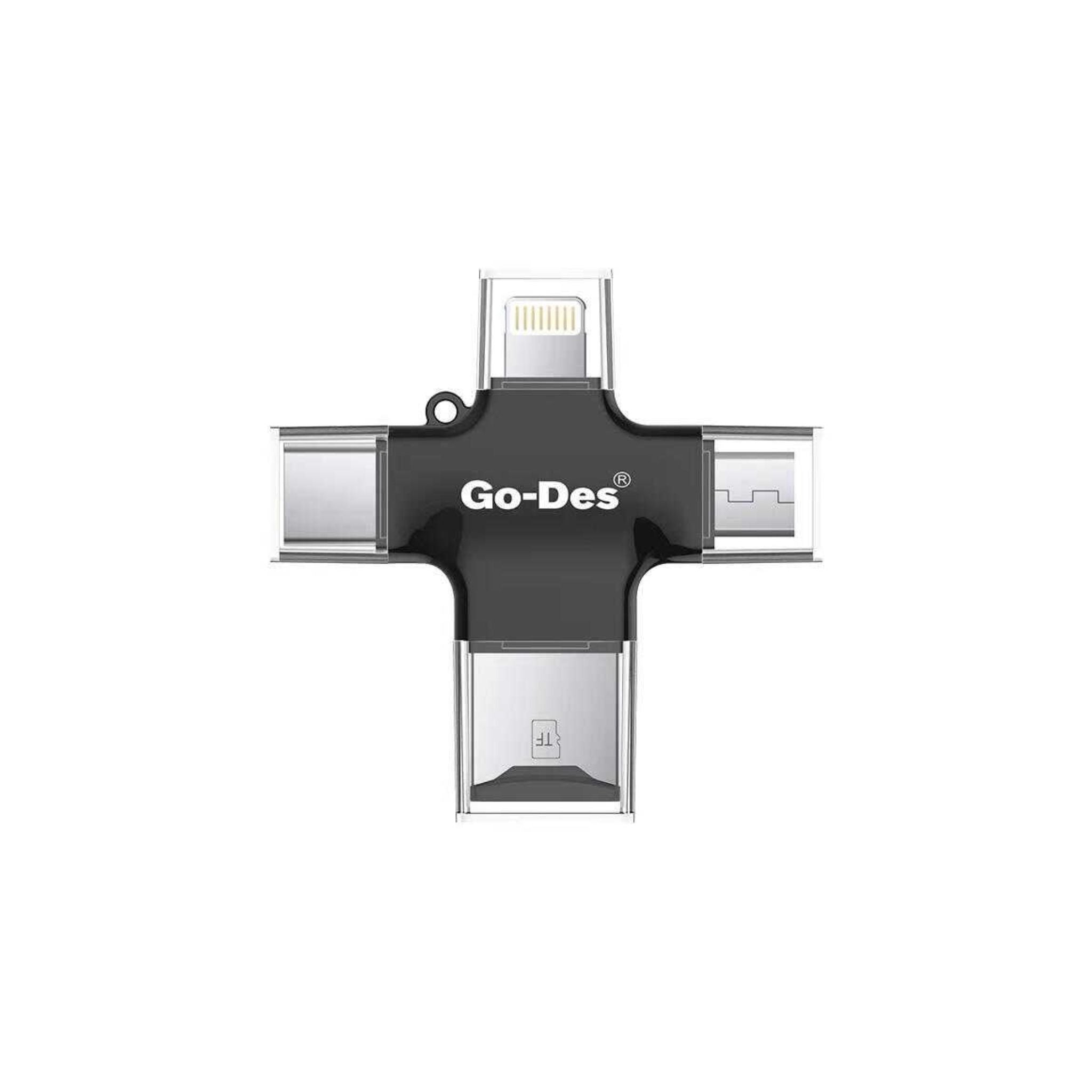 Go Des GD-DK101 Mobile Phone Card Reader -Black