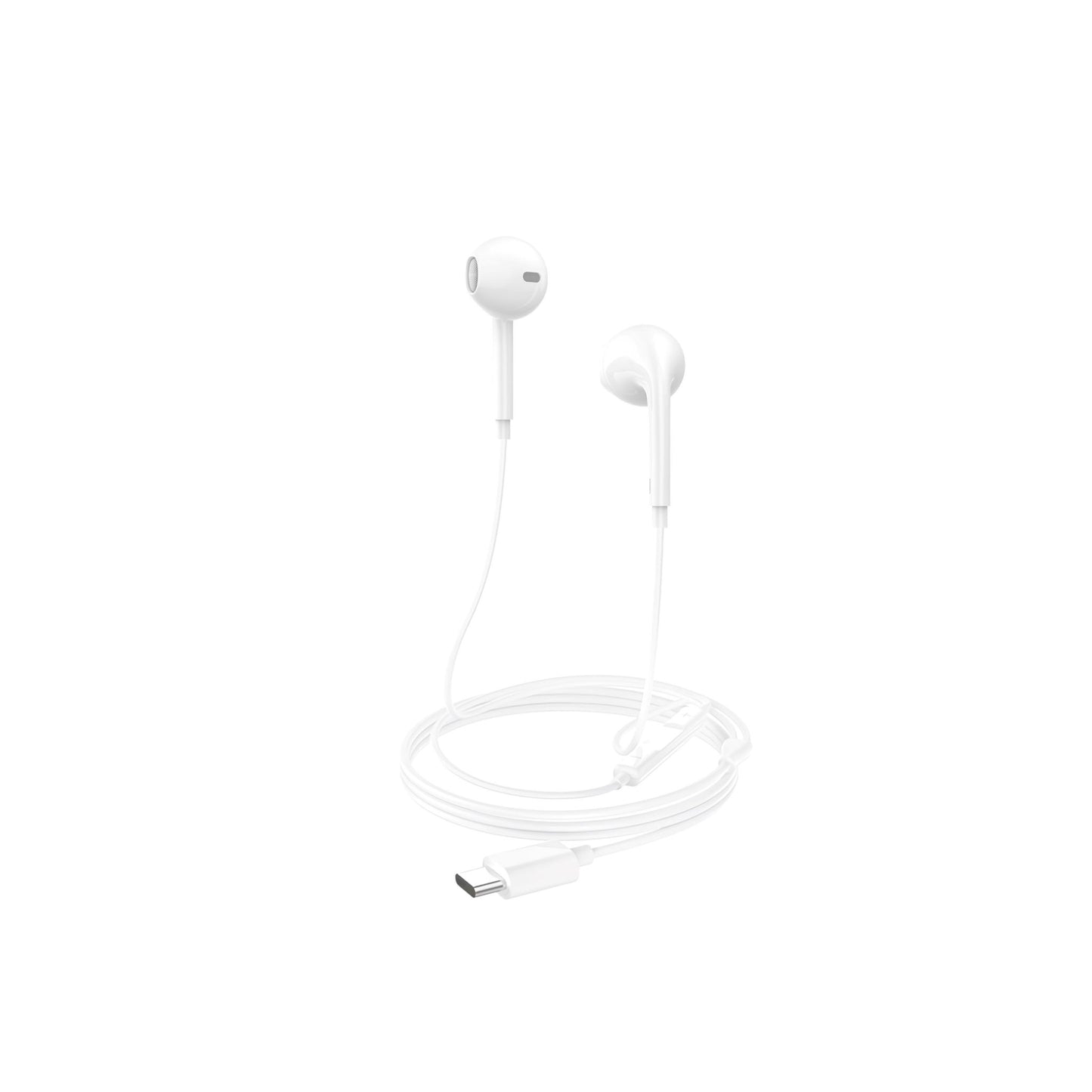Go-DES Premium USB-C Earphone-WHITE