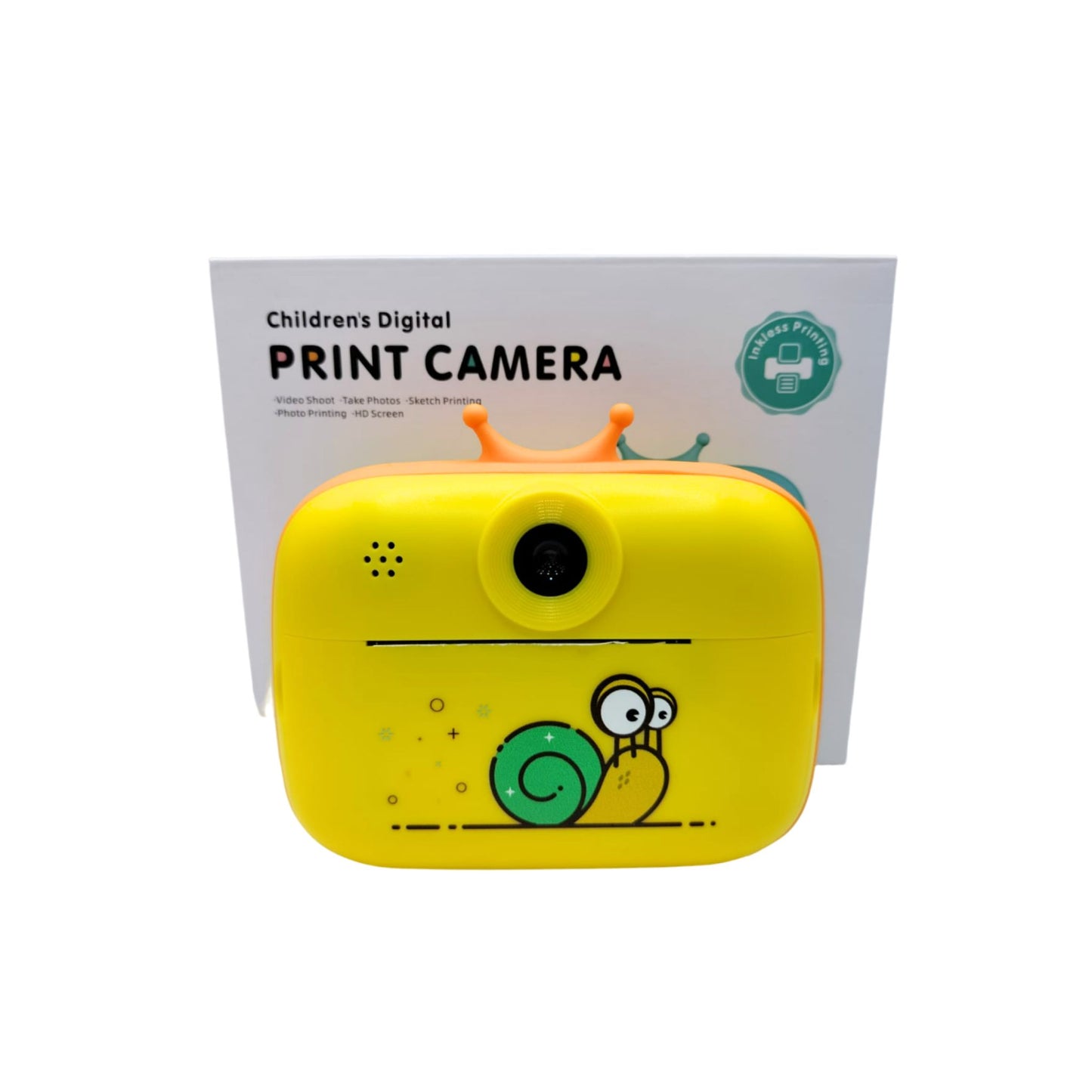 Childrens Digital Print Camera_Yellow
