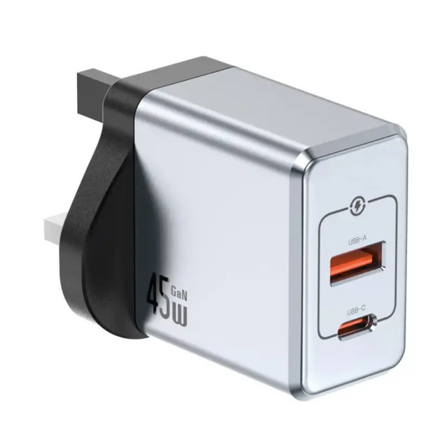 Green Lion GaNPremium UK Plug PD 45W - Gray