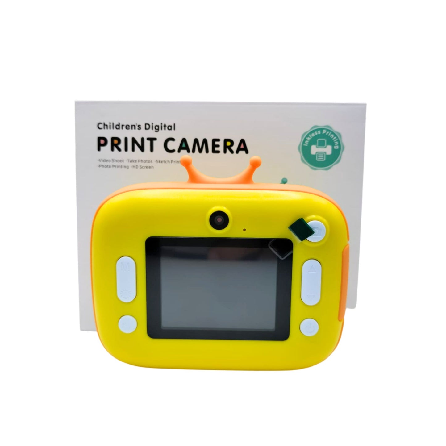 Childrens Digital Print Camera_Yellow