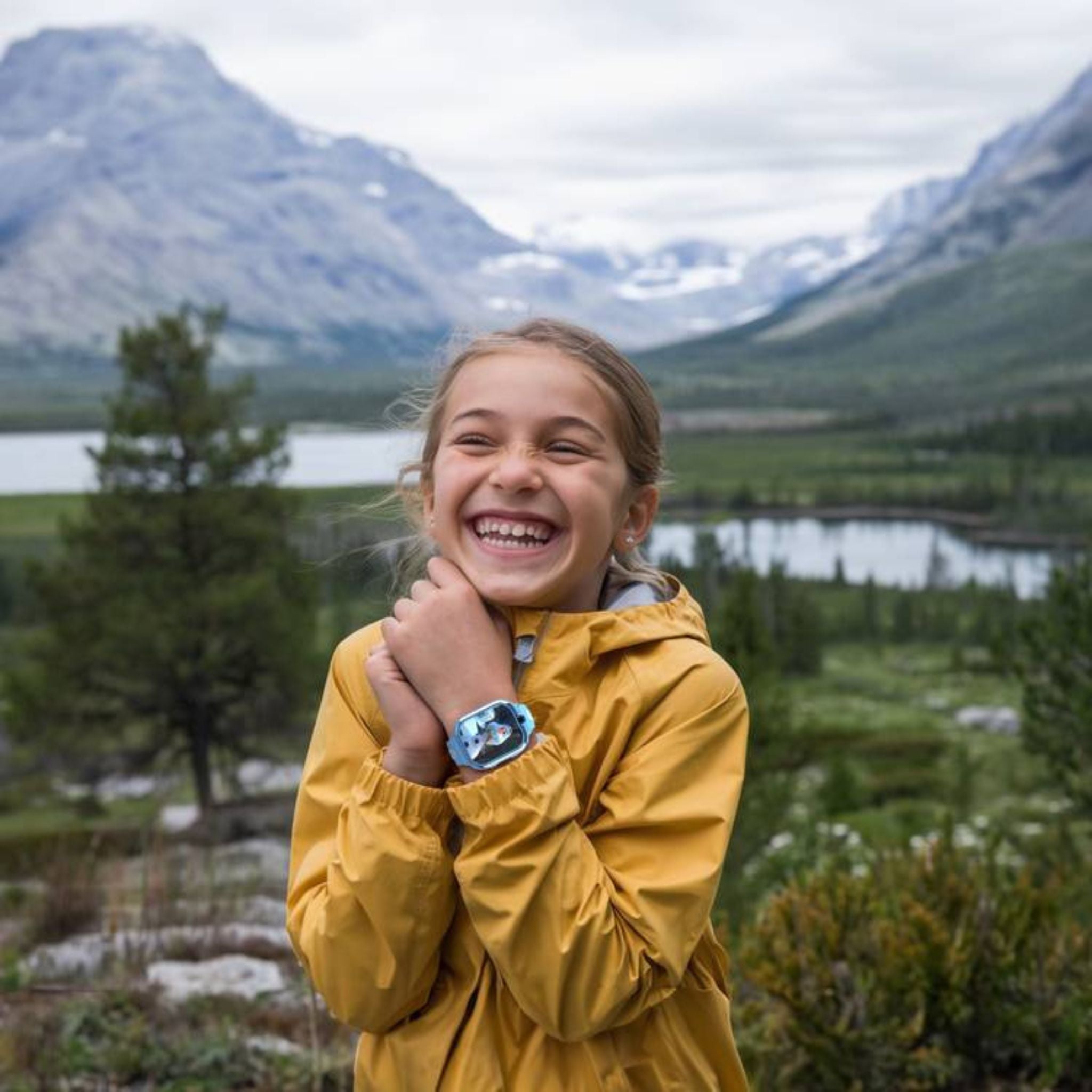 Green Lion Kids 1.85" Smart Watch with GPS Tracking, 3-4 Days Working Time, SOS Call, Video Call, & Voice Chat, HD Camera, 1GB RAM, 2-Way Phone Call - Blue