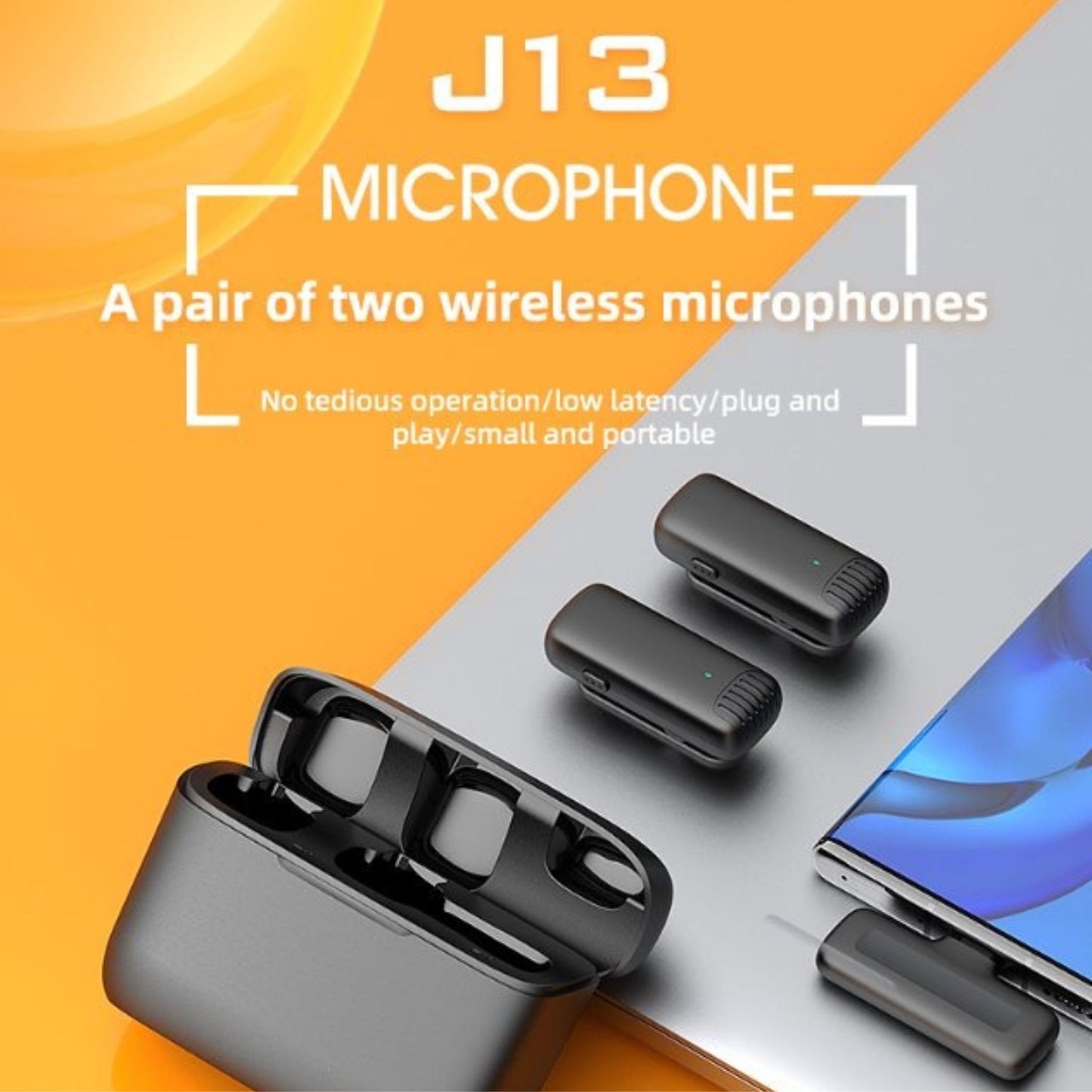 Green Lion 2 in 1 Wireless Microphone (Type C Connector)_Black
