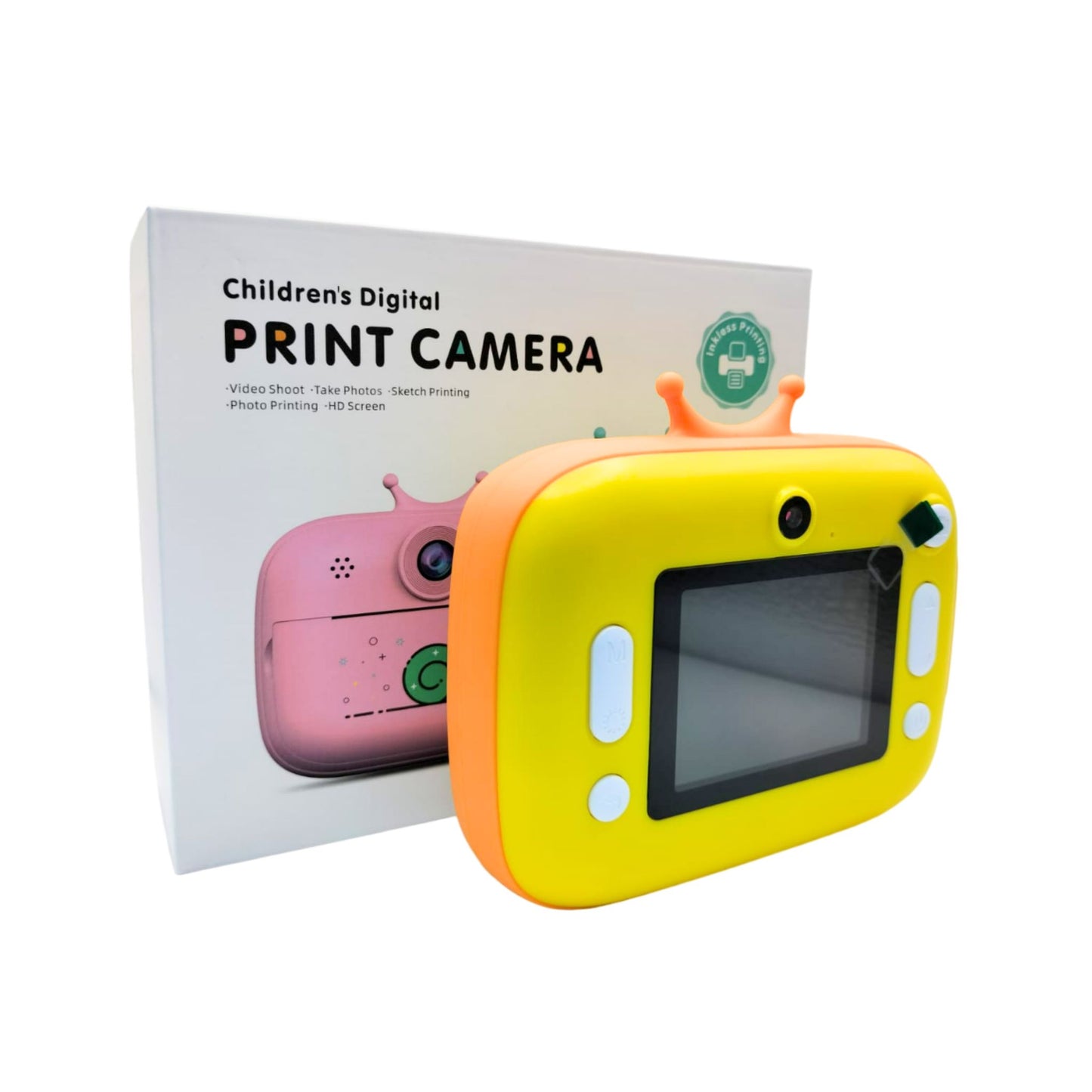 Childrens Digital Print Camera_Yellow