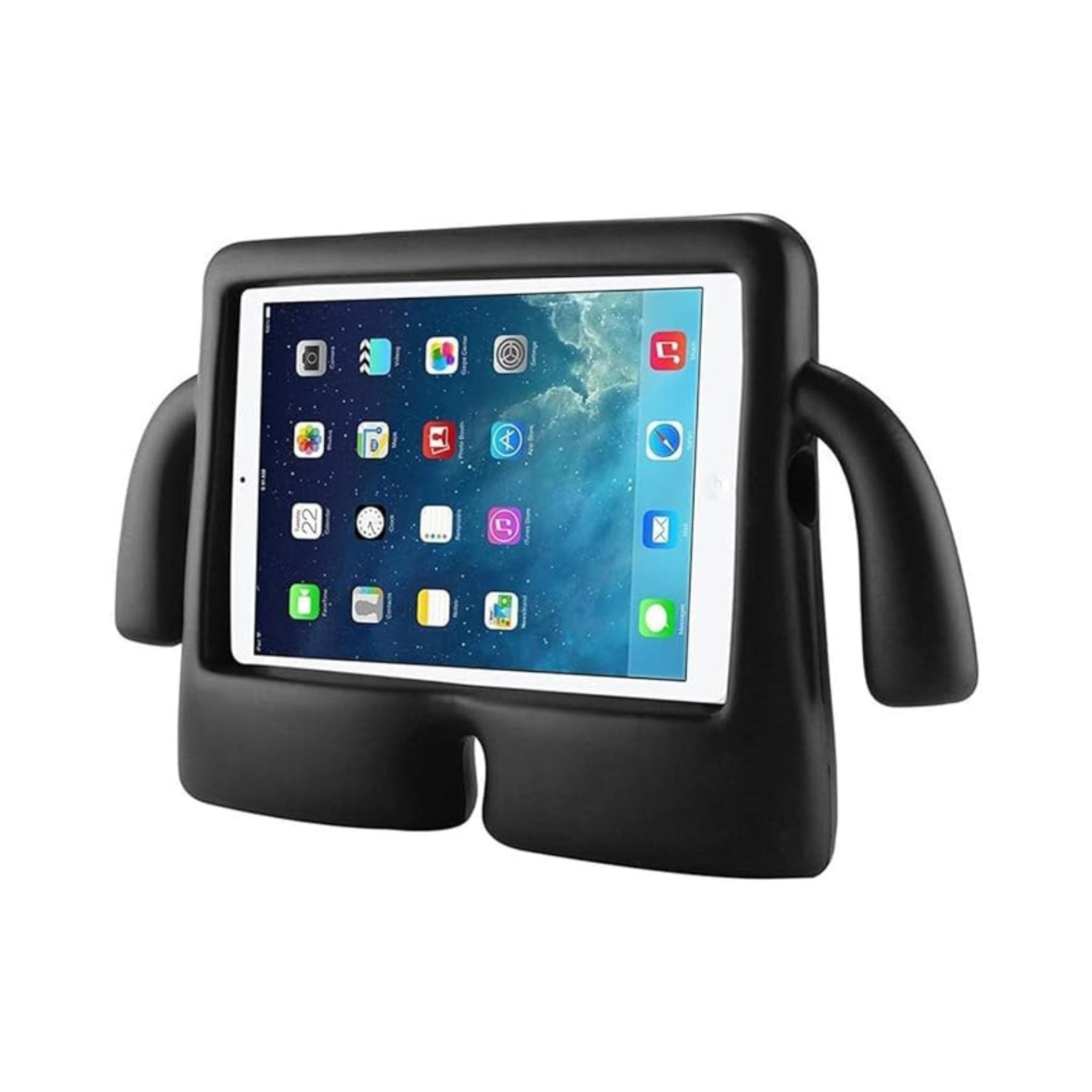 Kids Case for iPad Mini 1/2/3/4/5 – Rugged Shockproof Lightweight Handle Stand Case for Boys & Girls – Kid-Friendly EVA Protective Cover with Kickstand, Drop-Resistant- Black