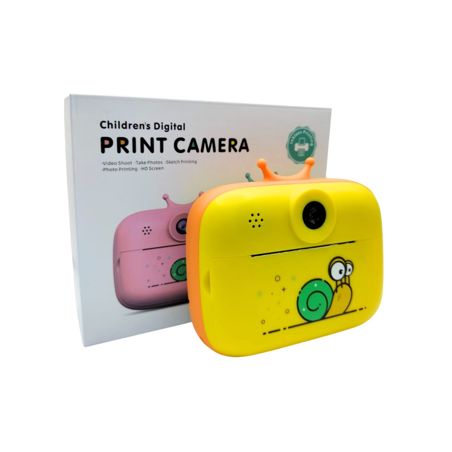 Childrens Digital Print Camera_Yellow