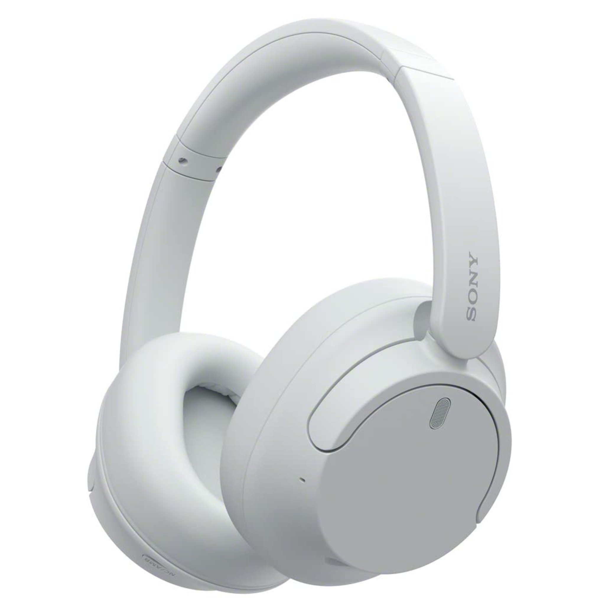 A pair of Sony WH-CH720N Noise Cancelling Wireless Bluetooth Headphones in white color.