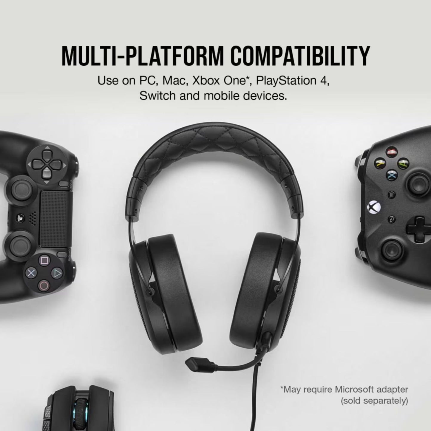 CORSAIR HS50 PRO STEREO Gaming Headset — Carbon