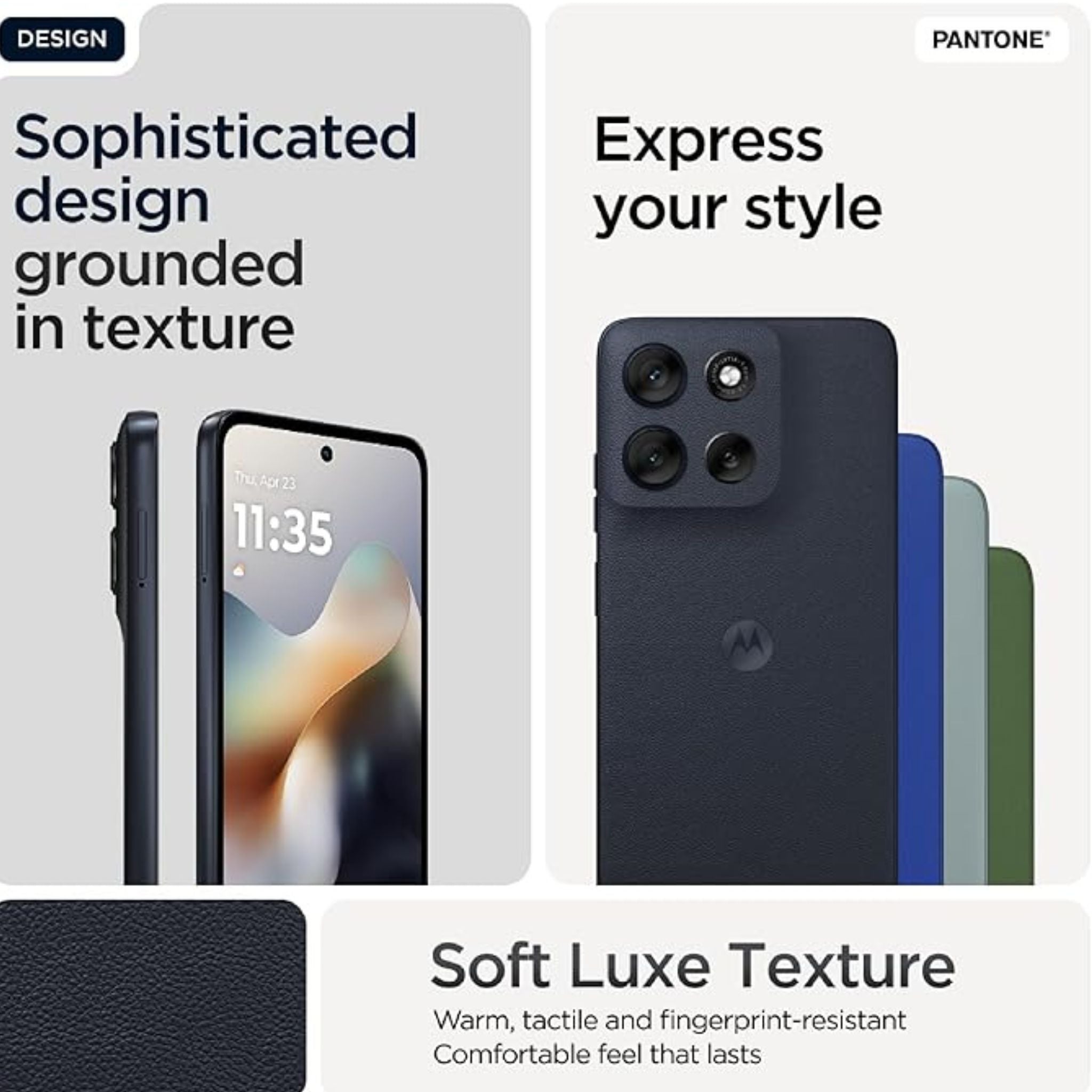Motorola Moto G56 5G, 12GB RAM 256GB ROM - International Version -Pantone Black Oyster