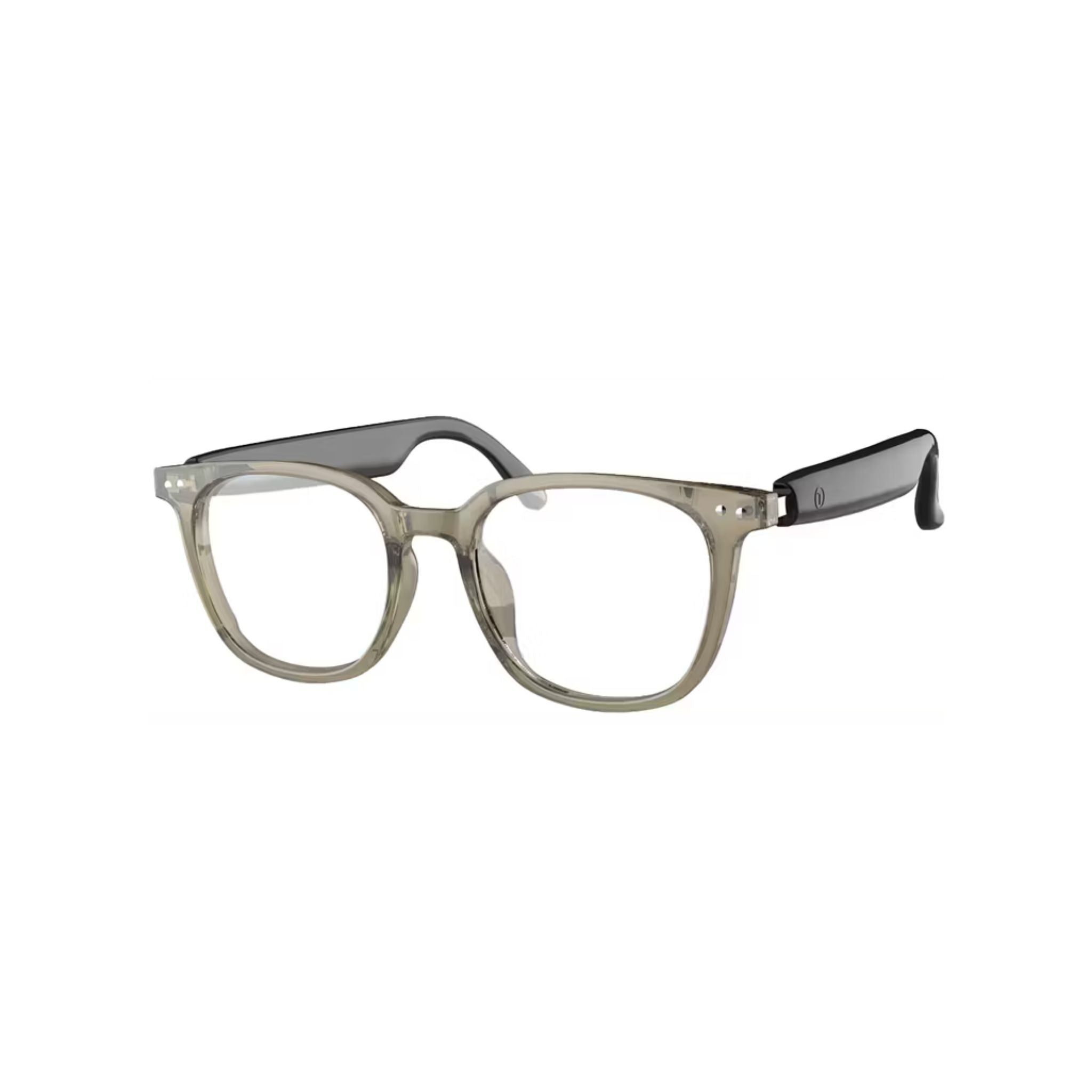 Green Lion Stockholm Smart Glasses – Touch Control, UV400, Mic, Remote Camera, Voice Assistant, Photochromic Polarized Lenses, Anti-Blue Light, 5H Playtime, 1.5H Magnetic Charge, 10m Range – Black