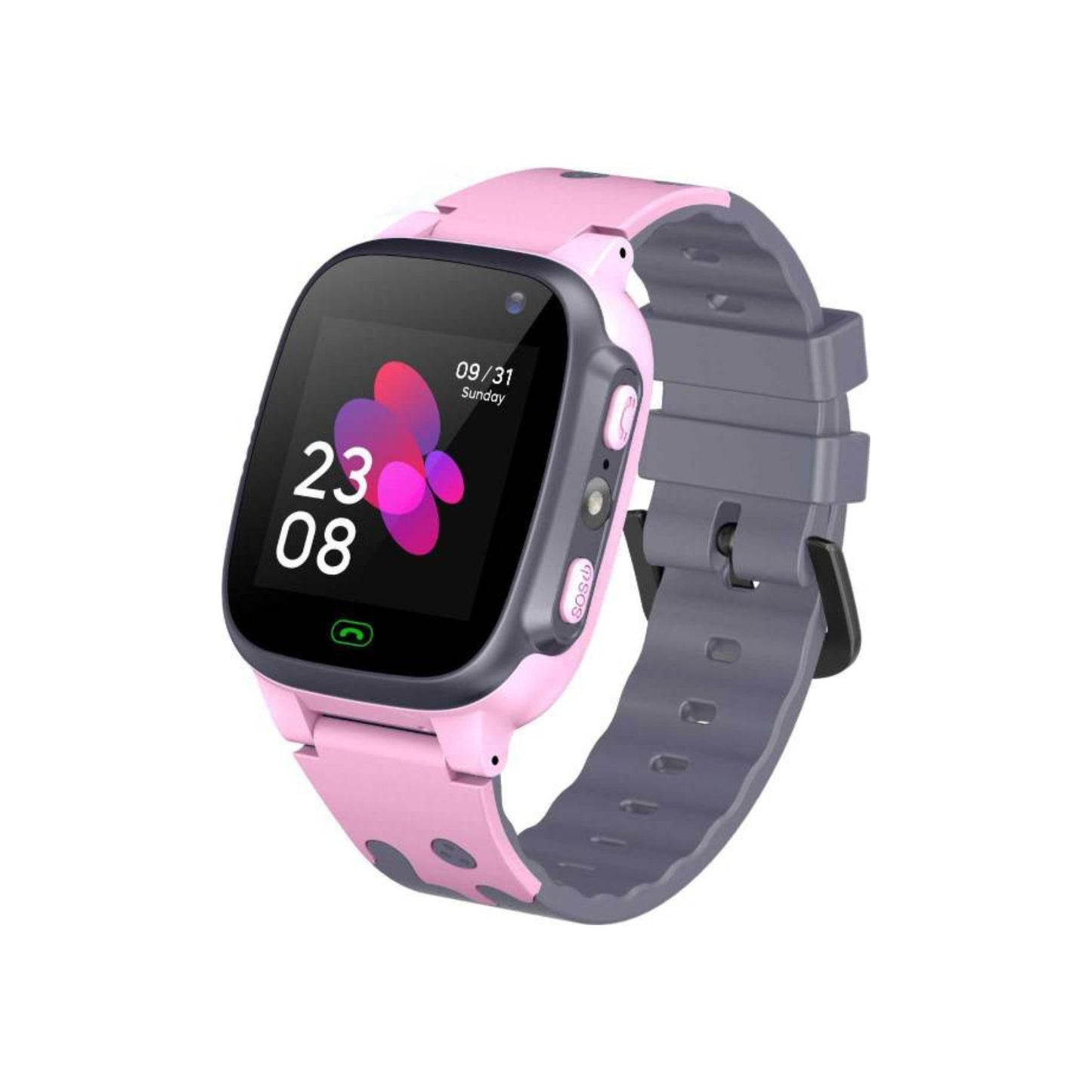 Green Lion Kids Smart Watch Series-1 (SOS Alarms+ Two Way Calls+ 5 Days Standby Time+ 400mAh Battery Capacity) _Pink