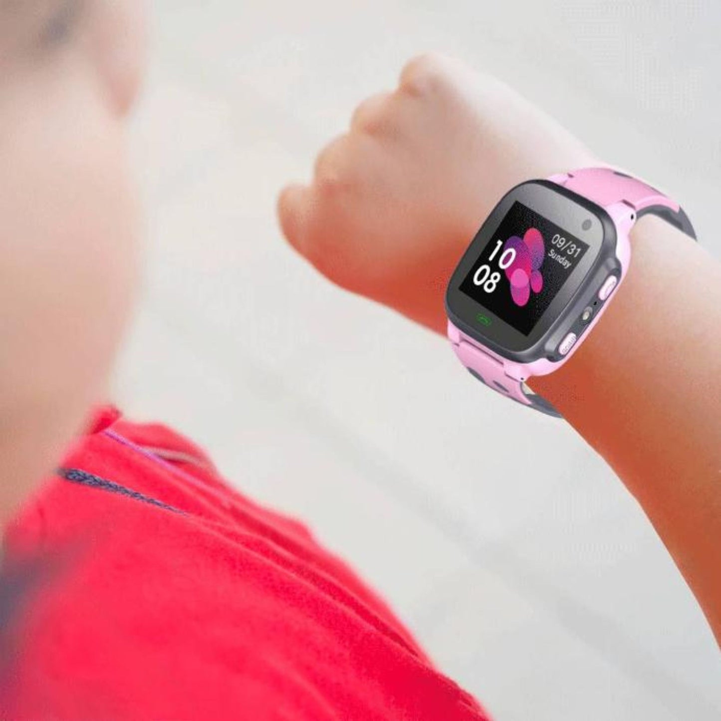 Green Lion Kids Smart Watch Series-1 (SOS Alarms+ Two Way Calls+ 5 Days Standby Time+ 400mAh Battery Capacity) _Pink