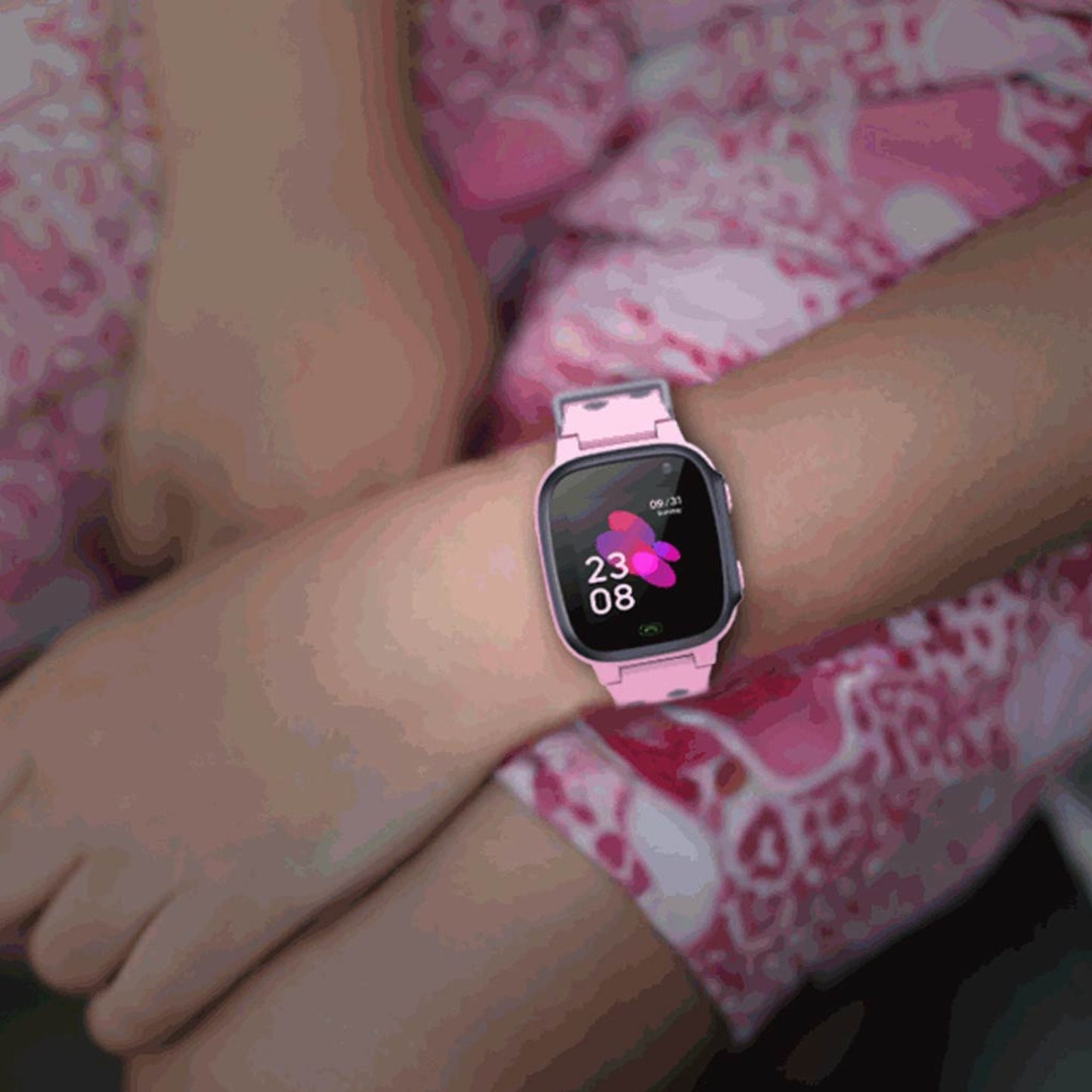 Green Lion Kids Smart Watch Series-1 (SOS Alarms+ Two Way Calls+ 5 Days Standby Time+ 400mAh Battery Capacity) _Pink