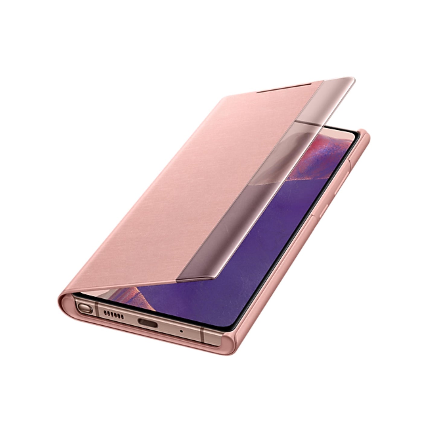 SAMSUNG Galaxy Note20/ Note20 5G Smart Clear View Cover Anti Microbial Coating_Mystic Bronze