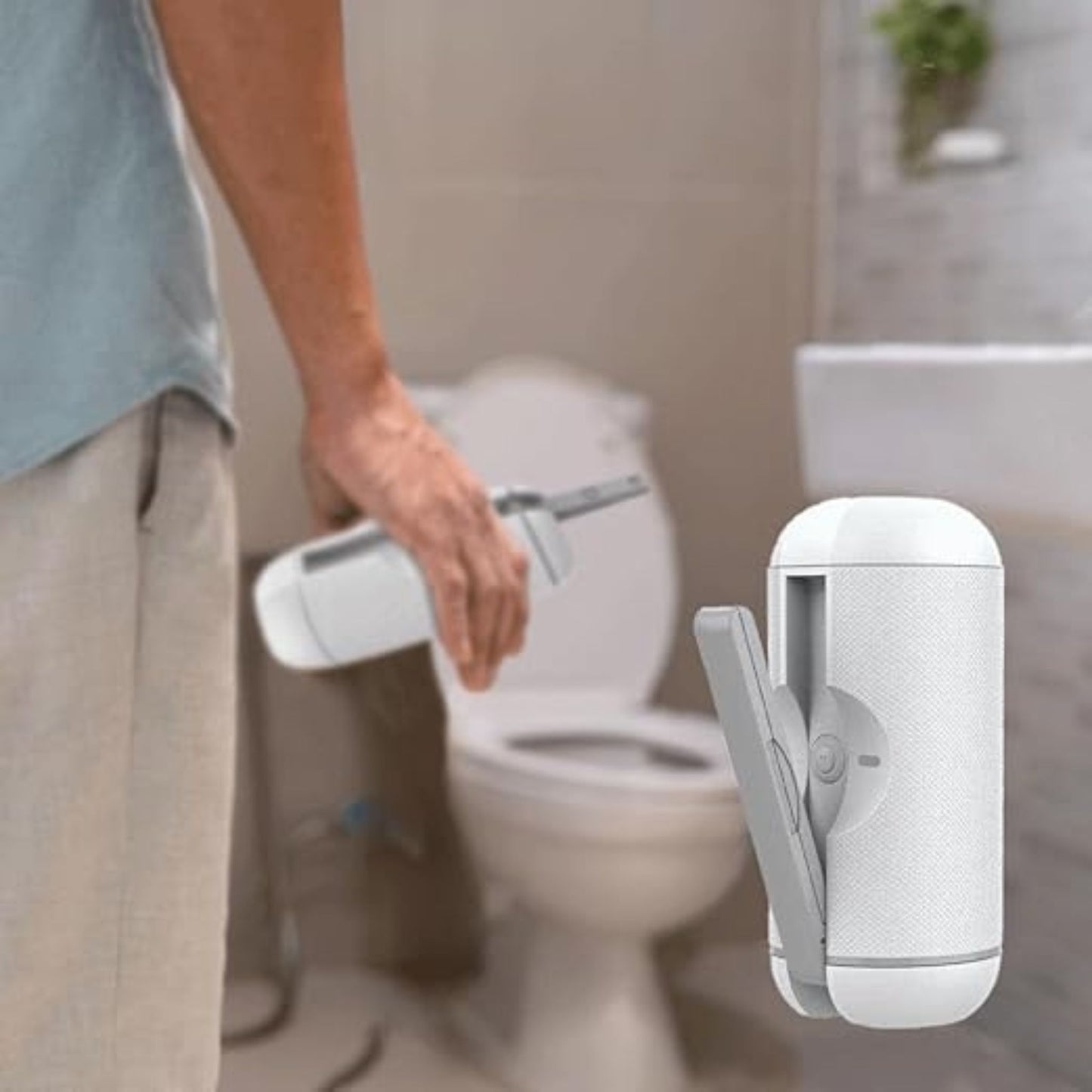 Green Lion Electric Pocket Bidet (Compact & Portable + 450mAh Battery + 30 Minutes Working Time)_White