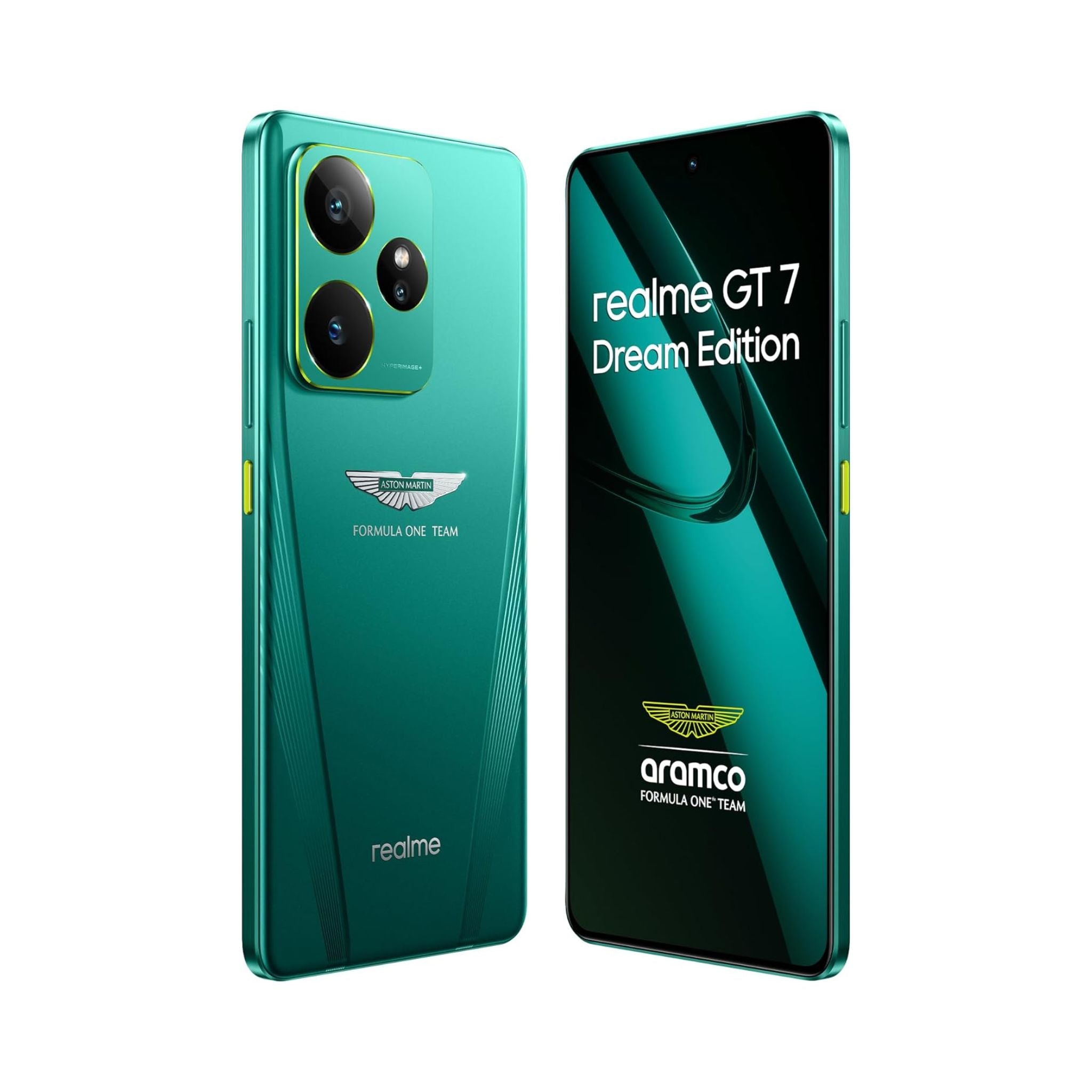 Realme GT7 5G Aston Martin Dream Edition AI Phone Dual SIM 16GB RAM 512GB - Middle East Version-  Green