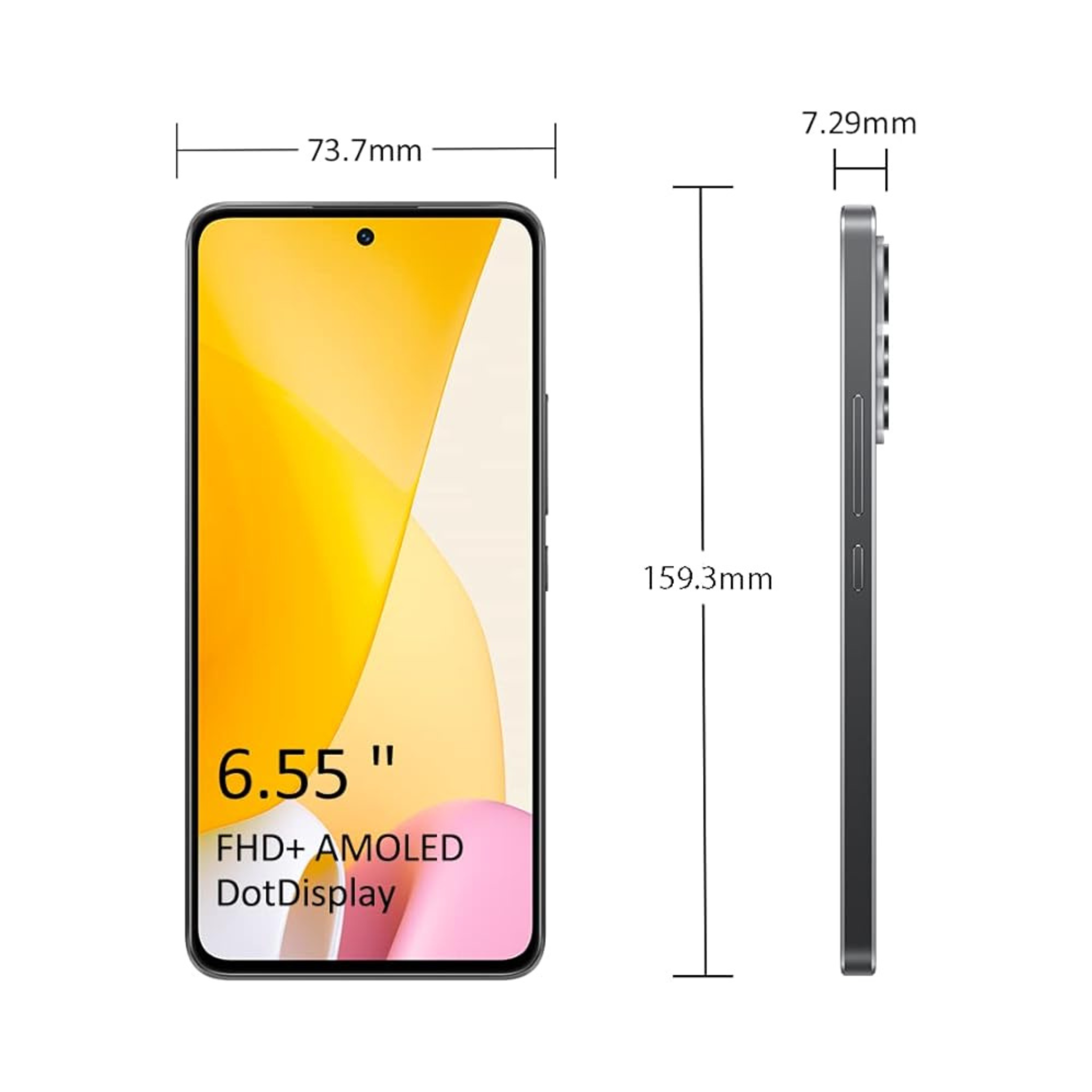 Xiaomi 12 Lite 5G  (8GB RAM, 256 Storage) - Featherweight slim design | Studio-level 108MP triple camera | Smart 67W turbo charging | 120Hz AMOLED display-Black
