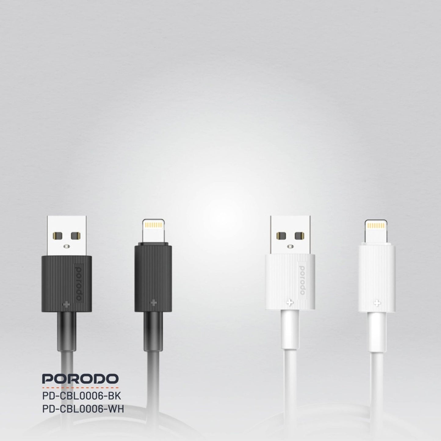 Porodo USB A to Lightning PVC Cable 3m - Black