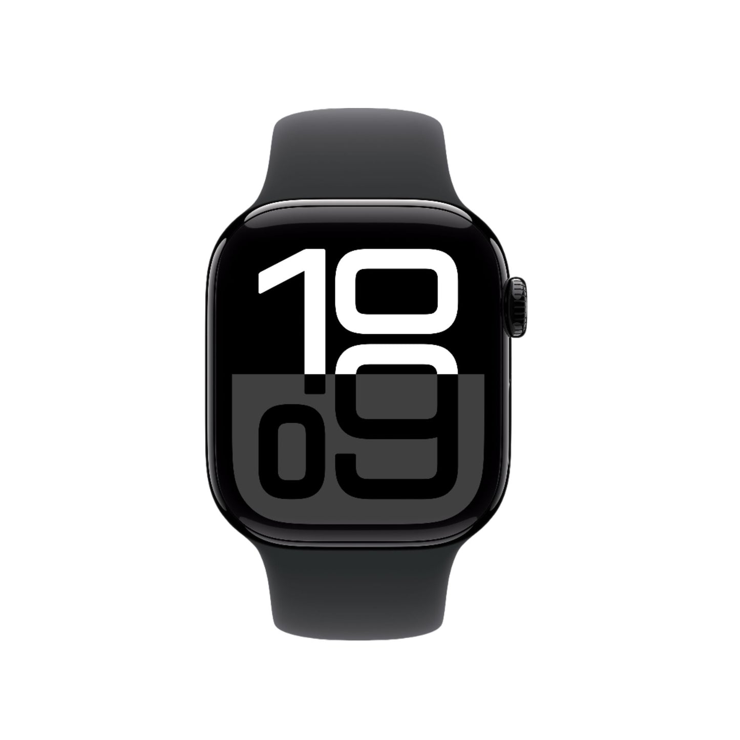 Apple Watch Series 10 GPS 42 mm Smartwatch with Jet Black Aluminium Case with Black Sport Band - S/M. Fitness Tracker, ECG App, Always-On Retina Display, Water Resistant