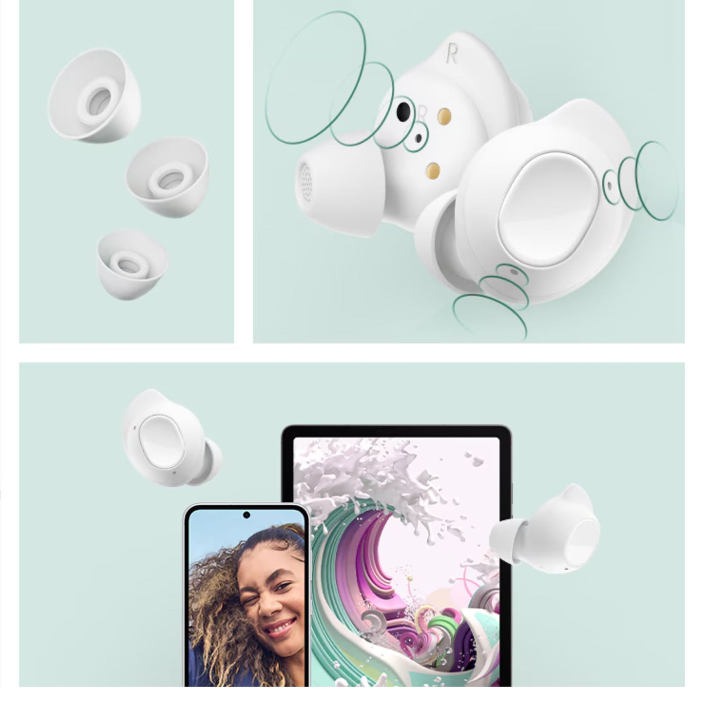 Samsung Galaxy Buds FE,Wireless, With Charging Case, ANC And Sound Customization