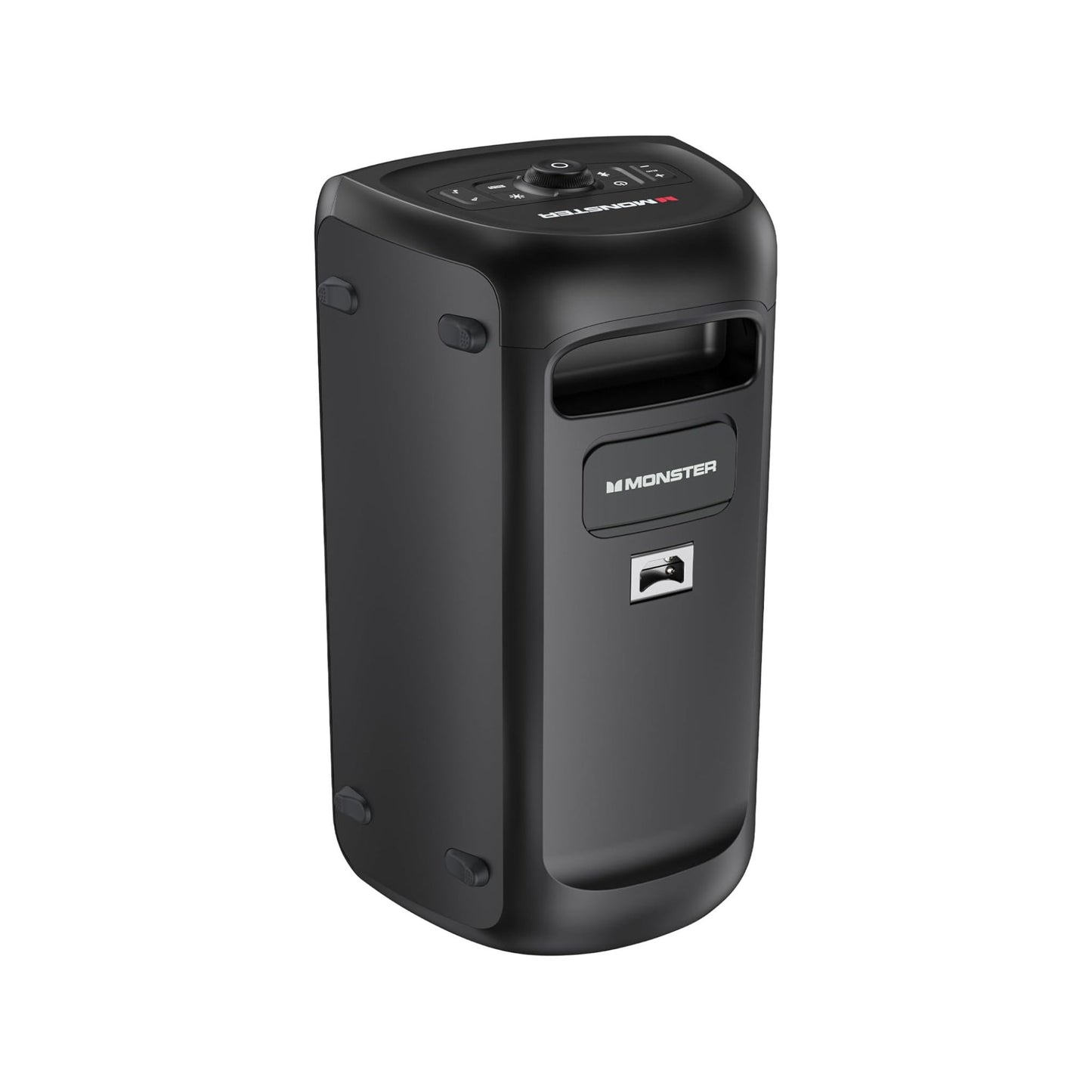 Monster Cycle Speaker with 2 Mics, Bluetooth Version 5.3, IPX4 Water Resistant, Up to 4 Hours Working Time, RGB Color Lighting Effects - Black