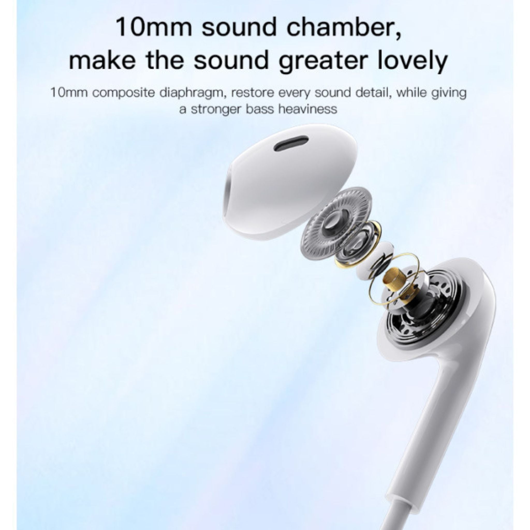 Yesido YH37 Original 3.5mm In Ear Earphone | 3D Stereo Sound Strong Bass Mobile Phone Wired Earbuds