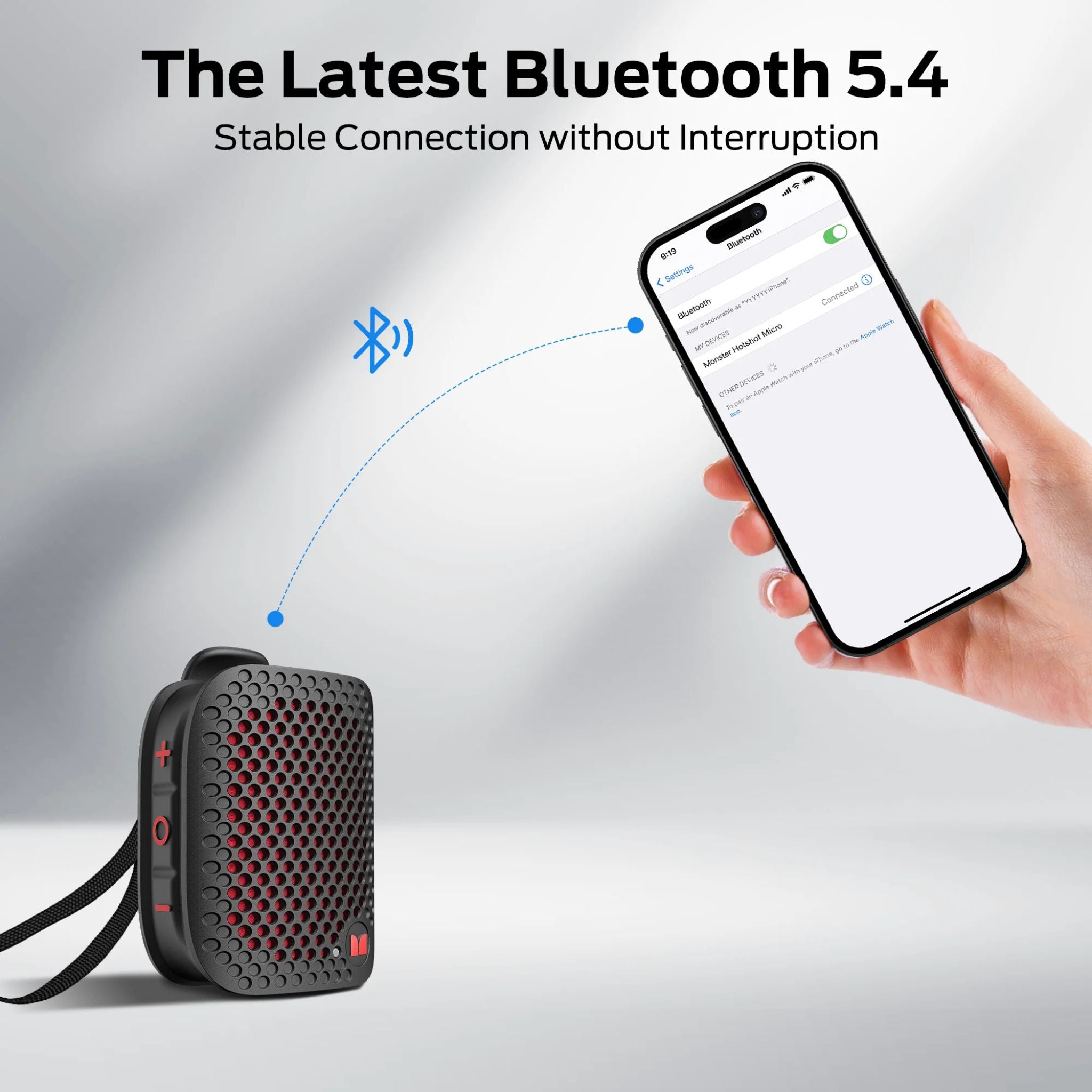 Monster M3 Wearable Portable Detective Magnetic Speaker Clip-on Bluetooth Speaker TWS Stereo Broadcast Portable Speaker