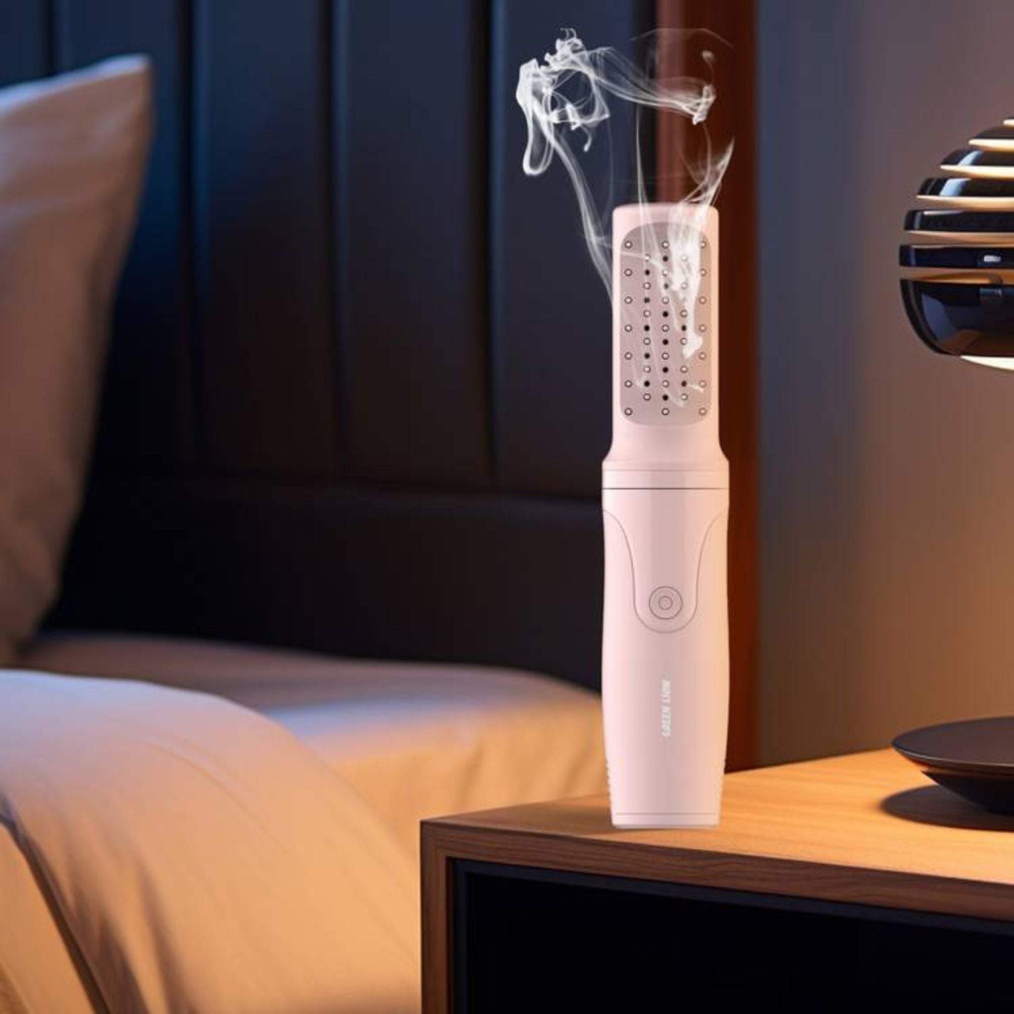 Green Lion Comb Bakhour Incense Burner, 1500 mAh Battery Capacity, Adjustable Temperature Control, 700°C Heating Temperature, Ergonomic Design, Strong Fragment - Pink