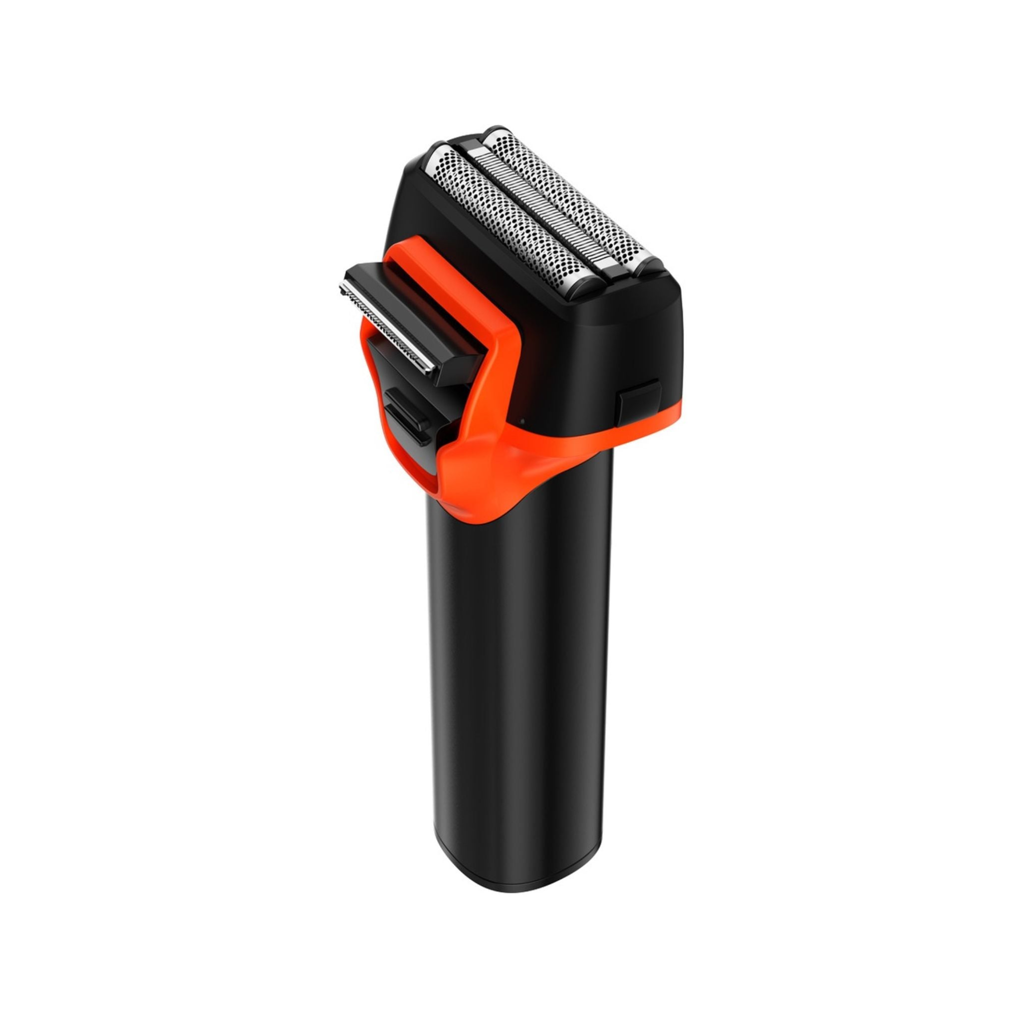 Porodo LifeStyle Dual Purpose Beard Trimmer offers a seamless close shave with USB-C charging, 1.5h charge time, 60min use, 400mL capacity, IPX5 water resistance, 1100mAh battery, washable design, and digital display-Black