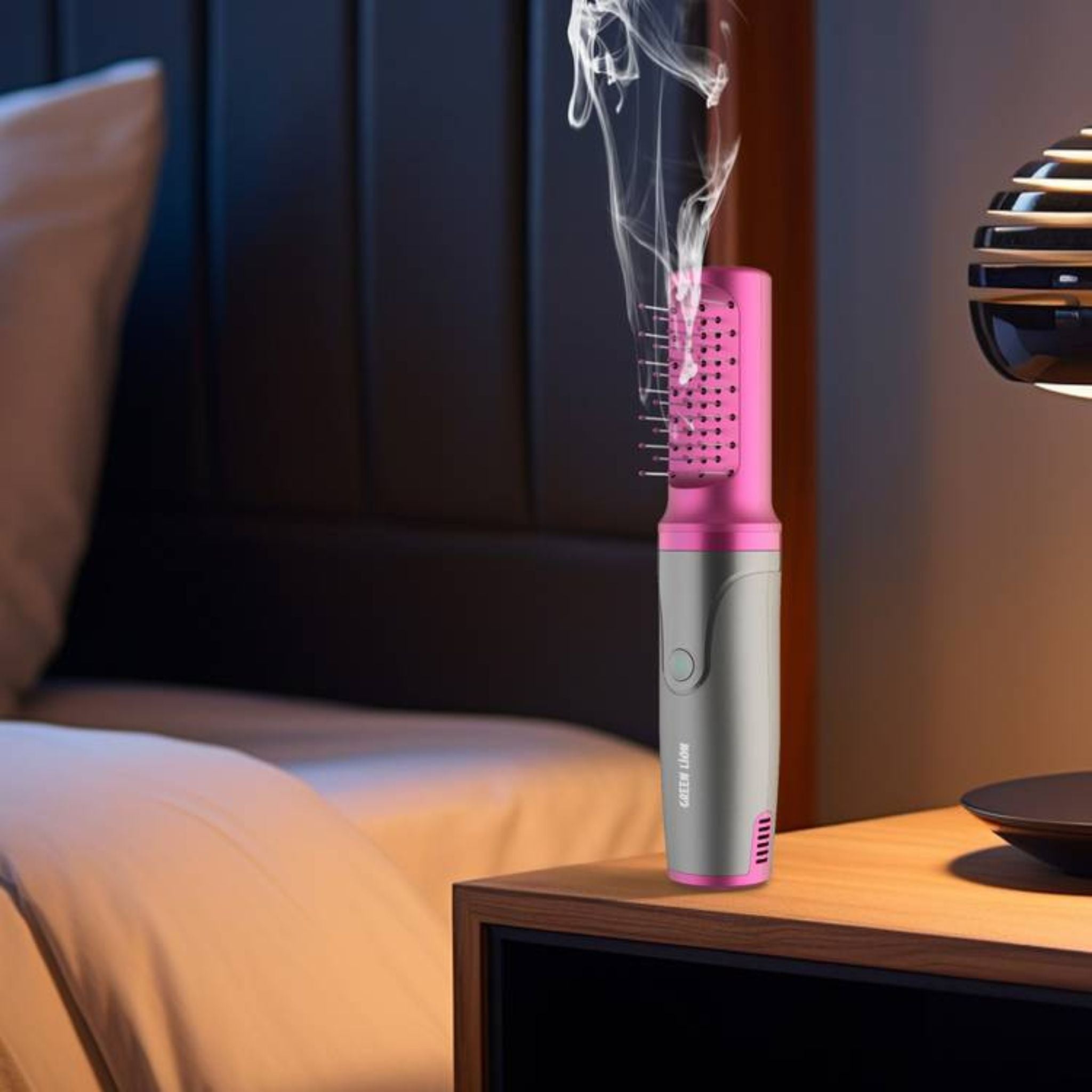 Green Lion Comb Bakhour Incense Burner, 1500 mAh Battery Capacity, Adjustable Temperature Control, 700°C Heating Temperature, Ergonomic Design, Strong Fragment - Gray