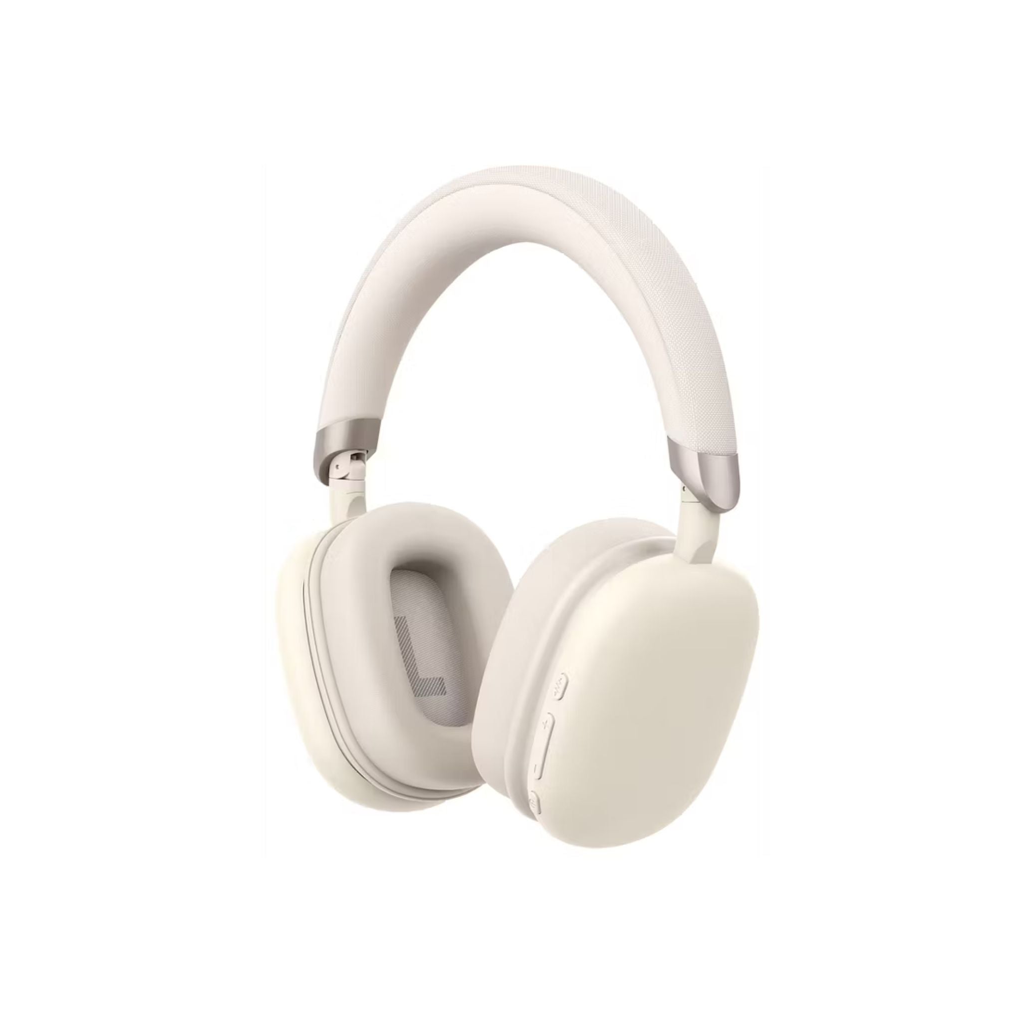 Porodo Soundtec Vibe Wireless Headphones with 36 Hours Play Time, Bluetooth Version 5.3, 2.5 Hours Charging Time, Type-C Charging Port - Cream