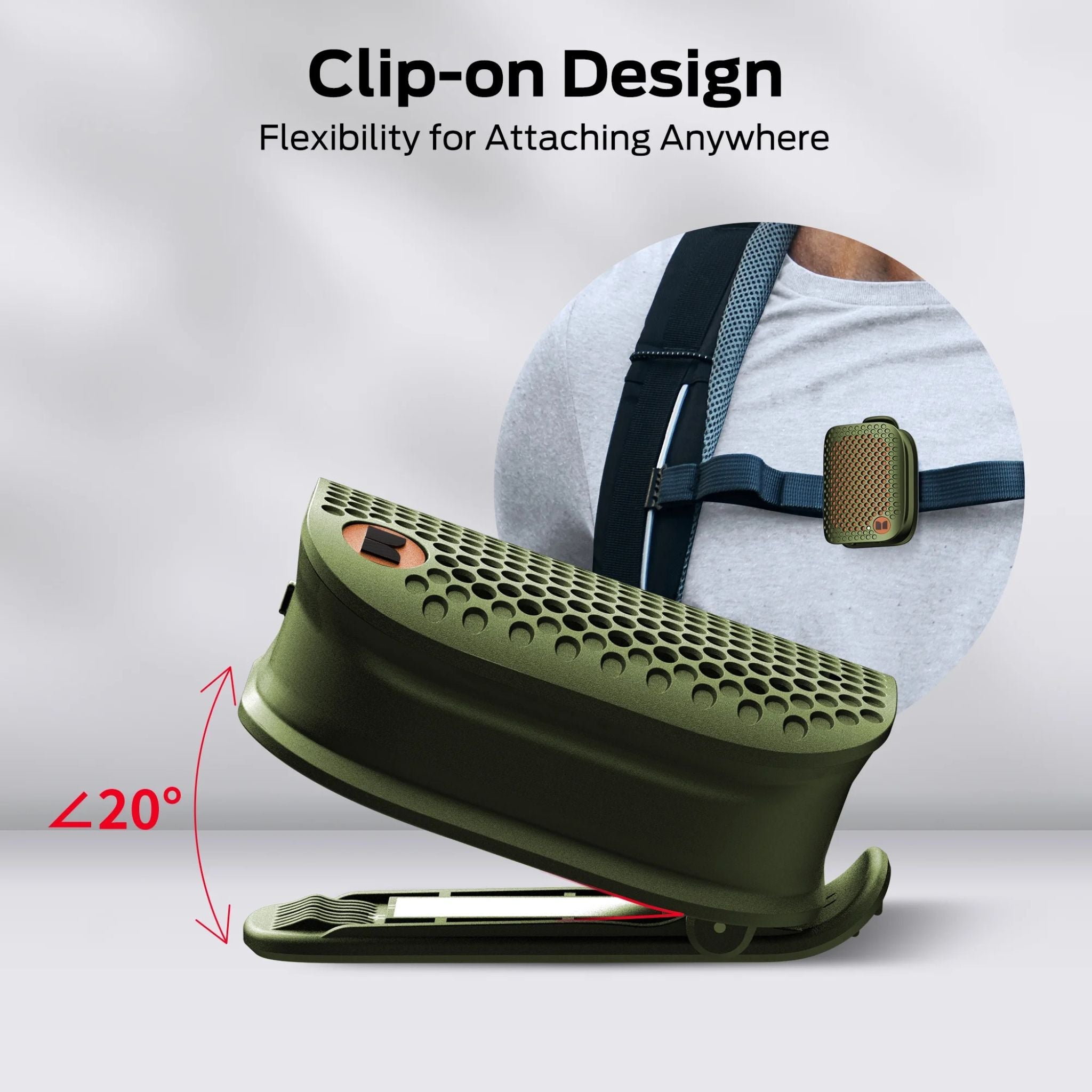 Monster M3 Wearable Portable Detective Magnetic Speaker Clip-on Bluetooth Speaker TWS Stereo Broadcast Portable Speaker