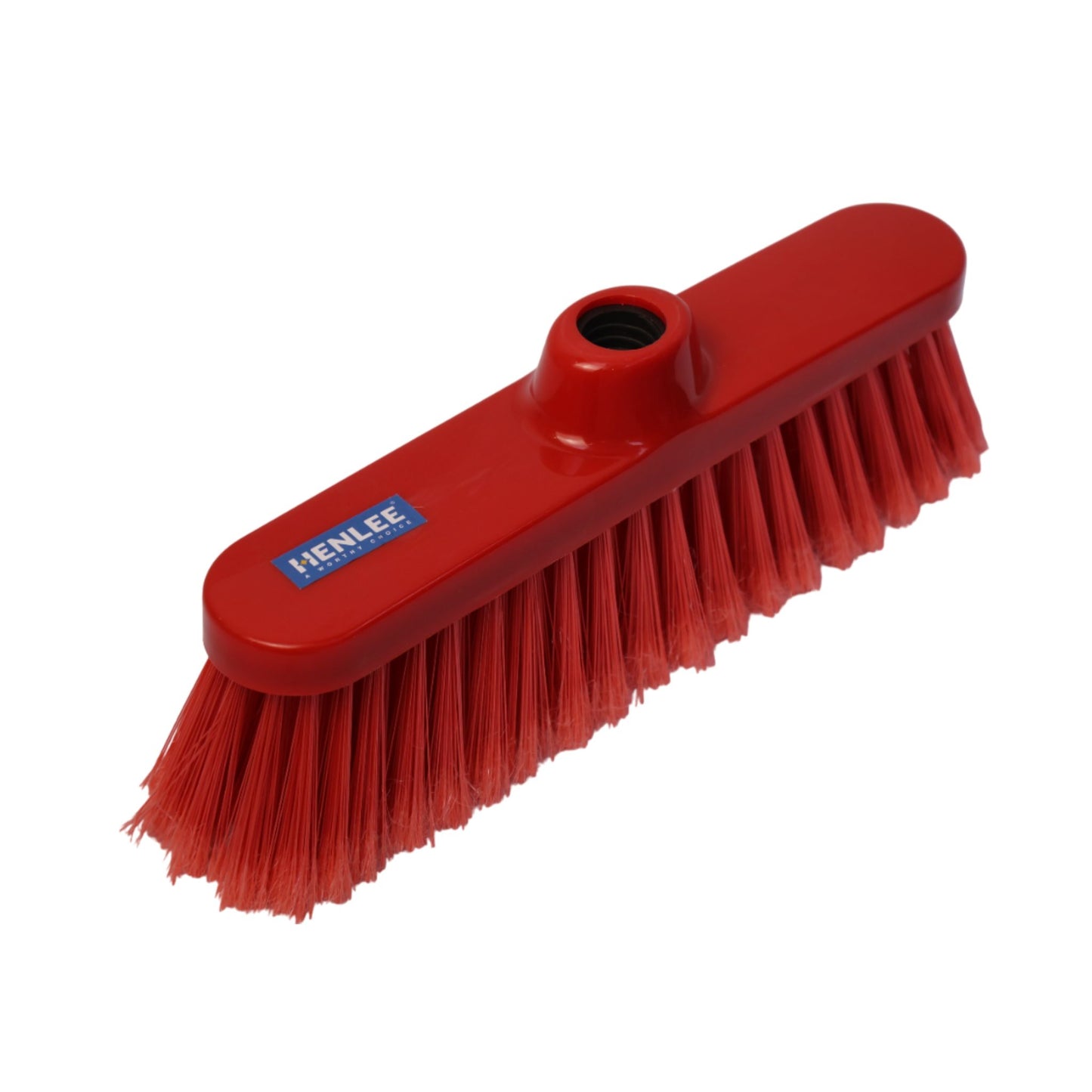 Henlee BROOM BREEZ(1X24)_Indoor Broom without Stick, All Types of Floors, Safe on Furniture, Corner Cleaning, Lightweight_Red