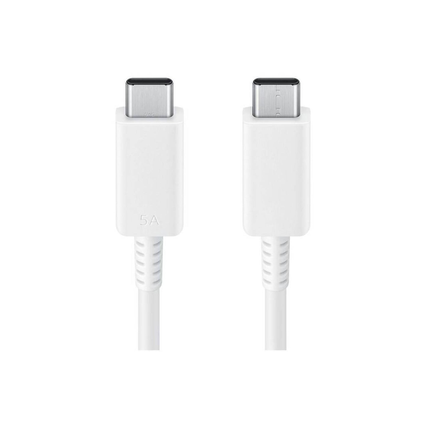SAMSUNG USB-C to USB-C 5A 1.8M Cable, Super Fast Charging 2.0, Max 45W, Max 5A Current, Up to 480Mb/s Data Transfer Speed - White