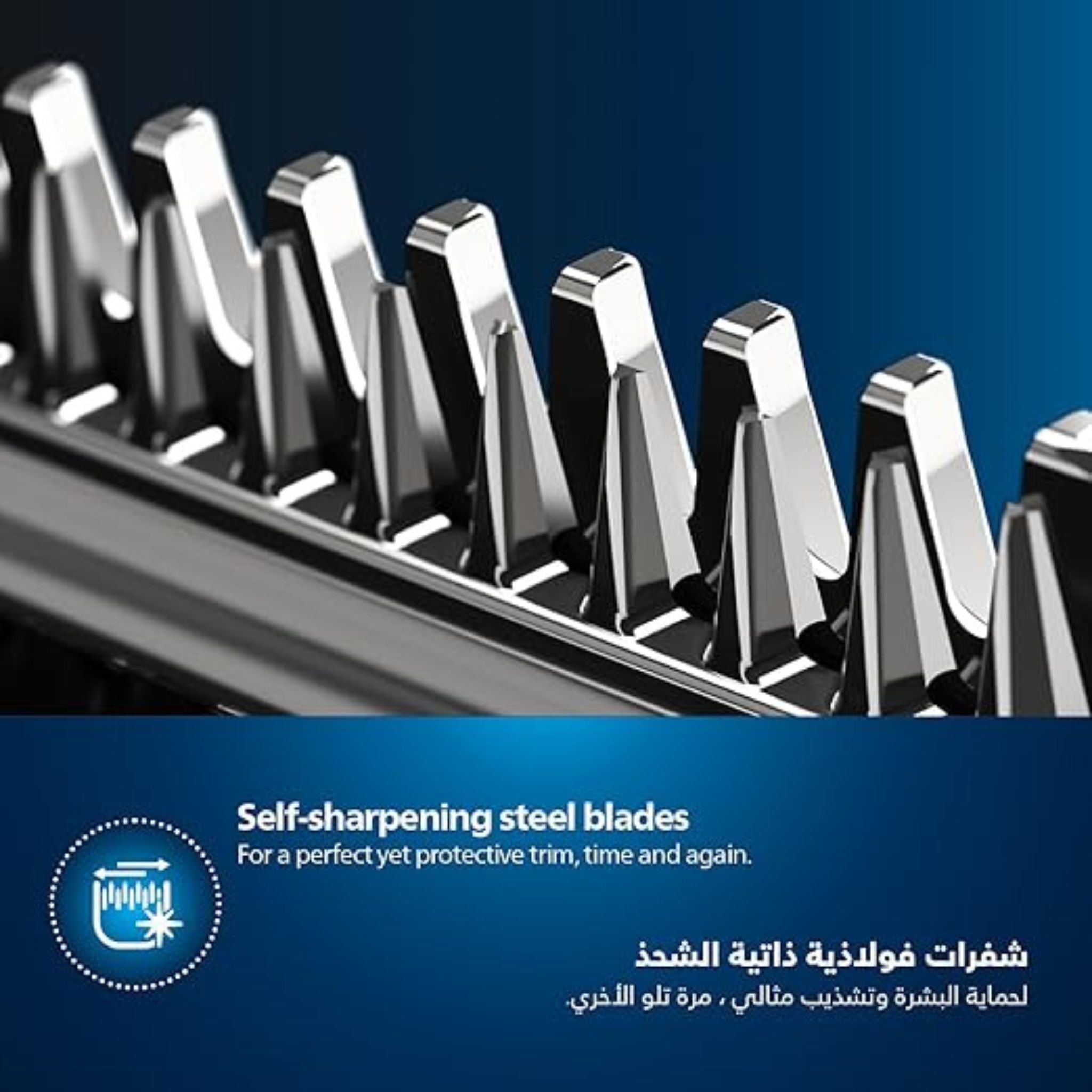 Philips Beard Trimmer BT3208/13,Precise Beard Styling for Effortless Grooming,10 Length Settings, Maintenance-Free Blades, No Oil Required,45min Cordless Use, Ergonomic Grip_Black