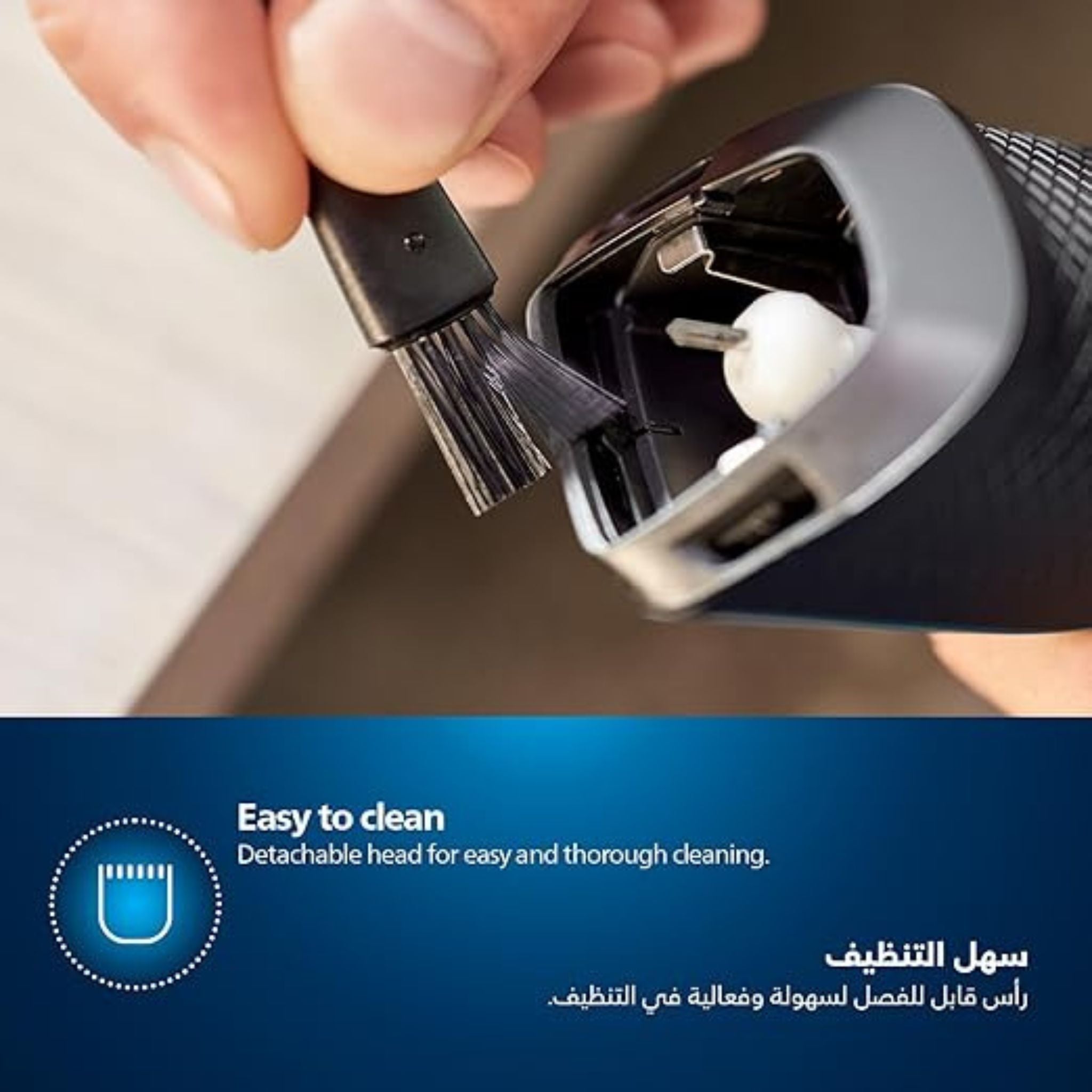 Philips Beard Trimmer BT3208/13,Precise Beard Styling for Effortless Grooming,10 Length Settings, Maintenance-Free Blades, No Oil Required,45min Cordless Use, Ergonomic Grip_Black