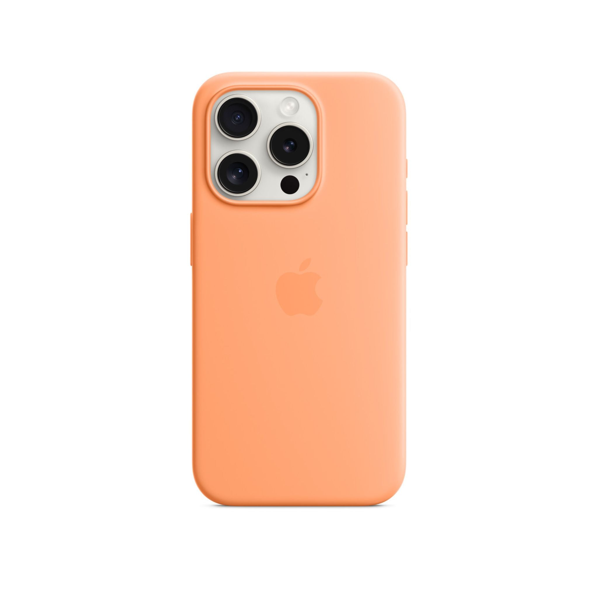 APPLE iPhone 15 Pro Silicone Case with MagSafe - Orange Sorbet