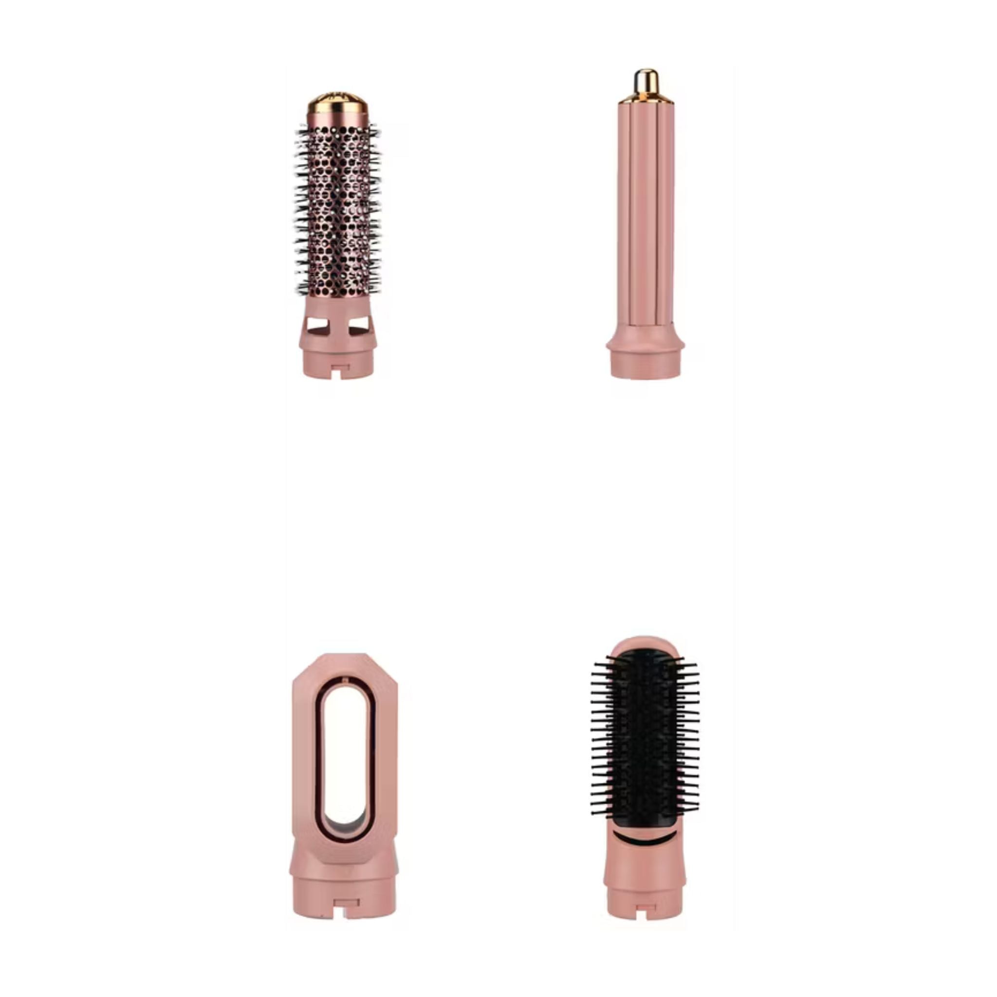 GREEN LION 5-in-1 Professional Hair Styler 2 with 5 Air Nozzles, 28000RPM Motor Speed, 3 Heat Settings Up to 105°C, Safety Lock, Auto Rotation - Pink