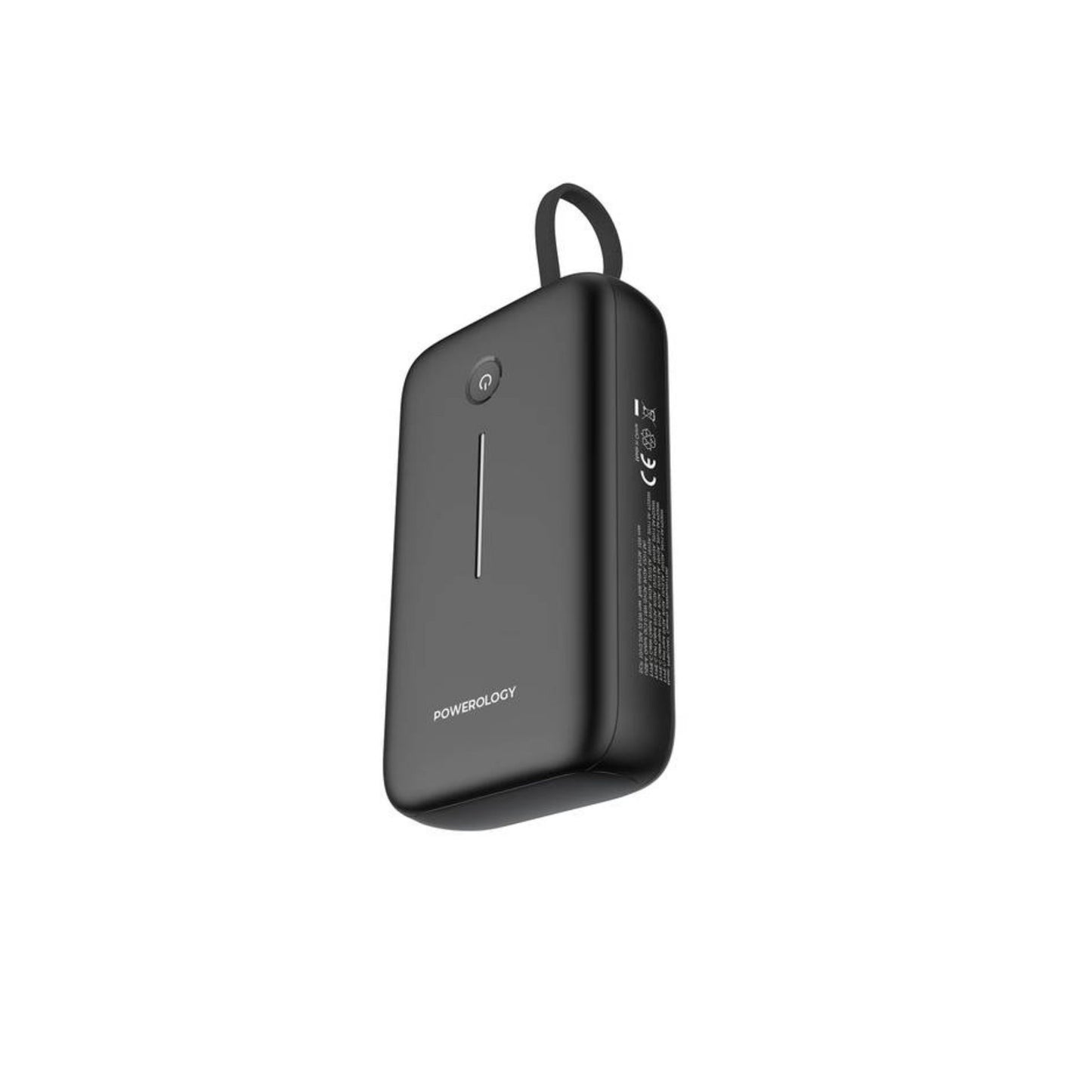 Powerology 20000mAh Power Bank with Detachable USB-C Wire, 30W Power Delivery, 3-Device Charging, Long Time Standby, Universal Phone Compatibility, Built-in Safeguards - Black