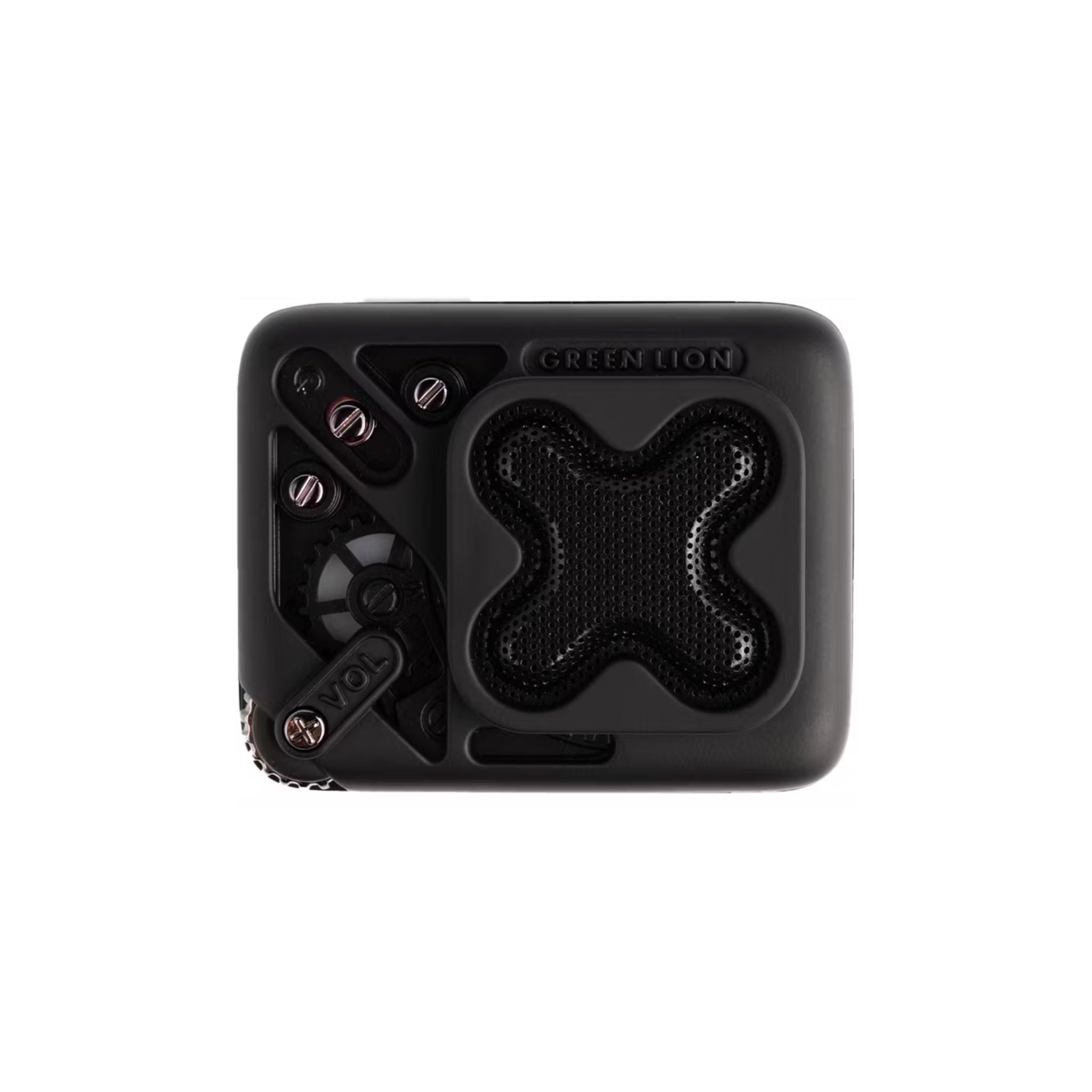 Green Lion Champion Mini Speaker with Super Sound Quality, Volume Adjustment, 3 Hours Playtime, 650mAh Battery, Support TF Card - Black