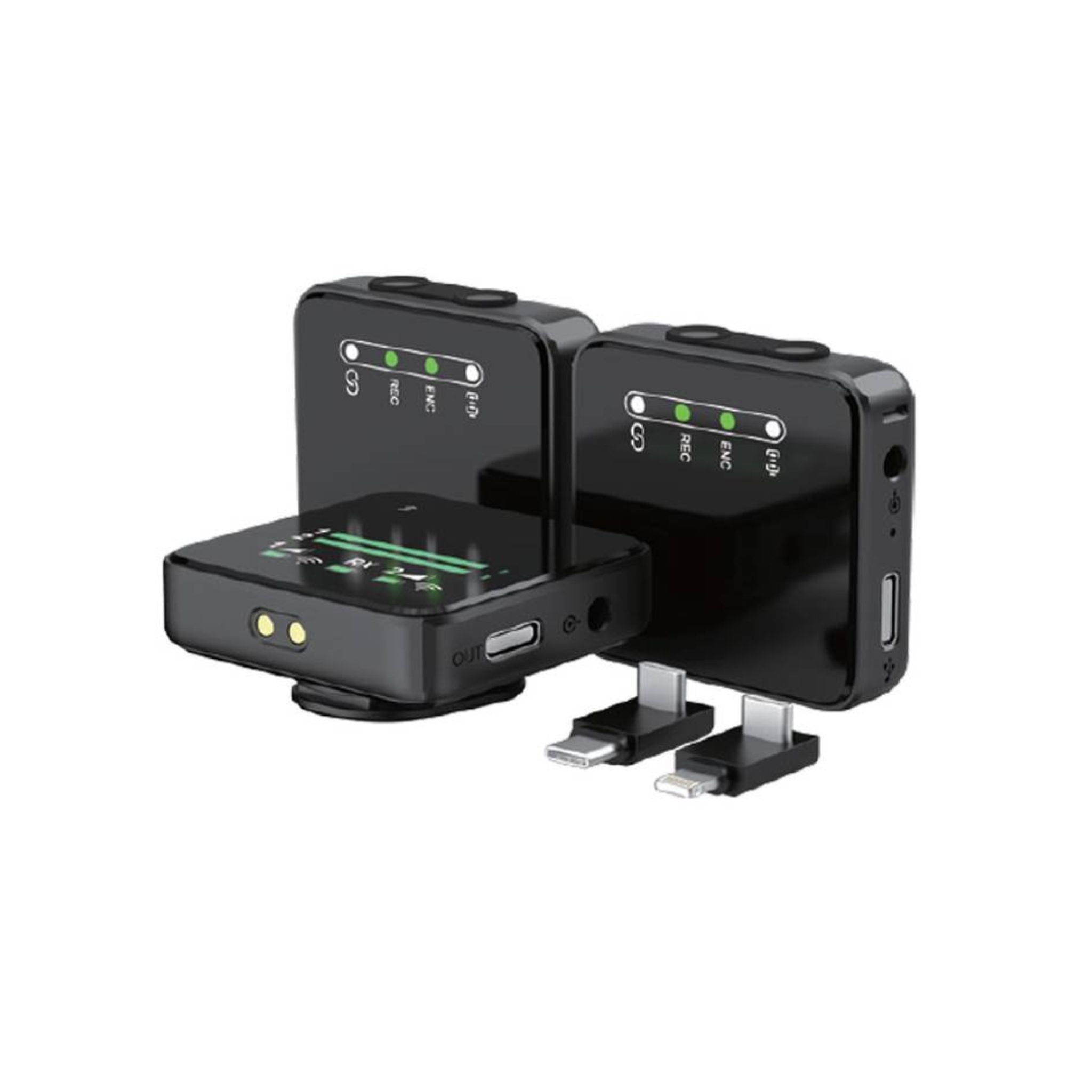 Green Lion GLM Professional Wireless Microphone, 360° Pick up, Compact & Portable, Environment Noise Cancellation - Black