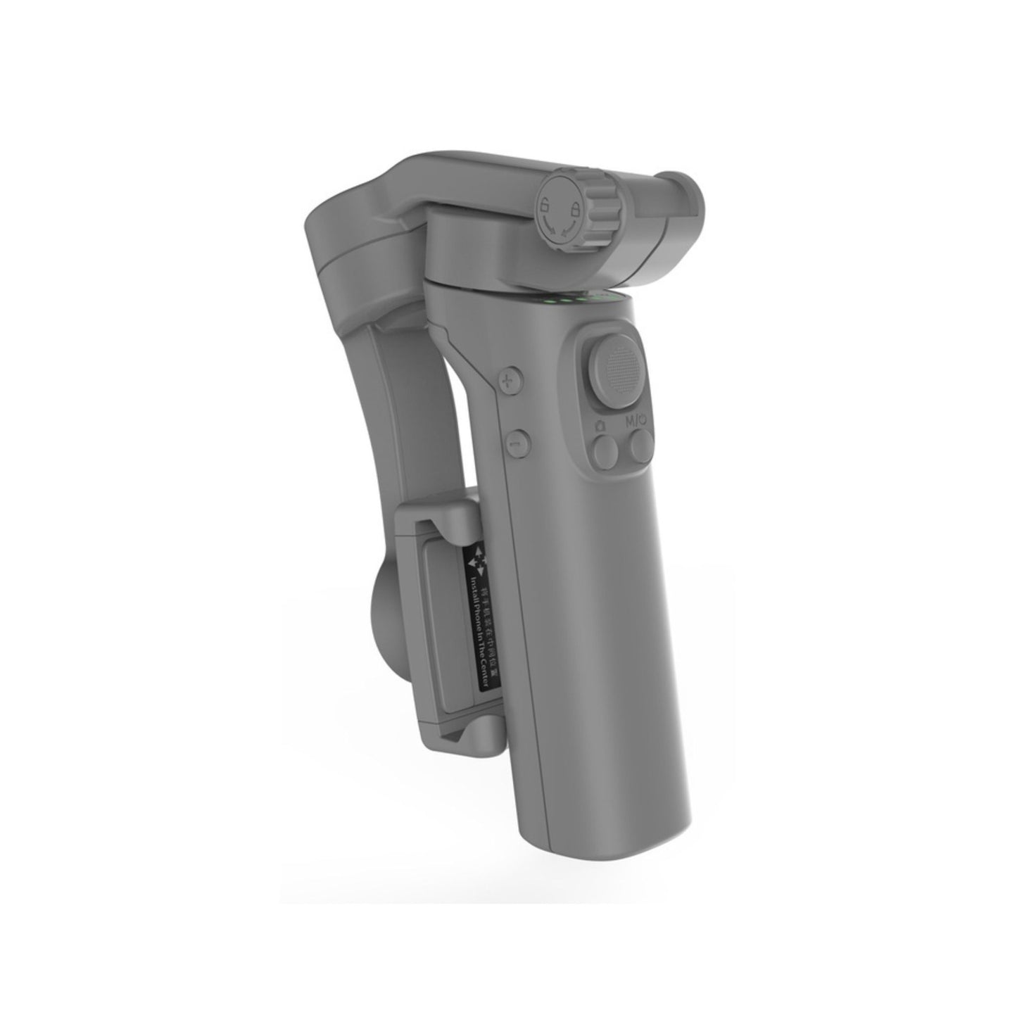 Porodo 3-Axis Gimbal Stabilizer With AI Face & Object Tracking, Rolling, Pitching & Pan Angles, Versatile Sooting Modes, 7 Hrs Continous Working Time, 2200mAh Built In Battery, Android/iOS App- Gray