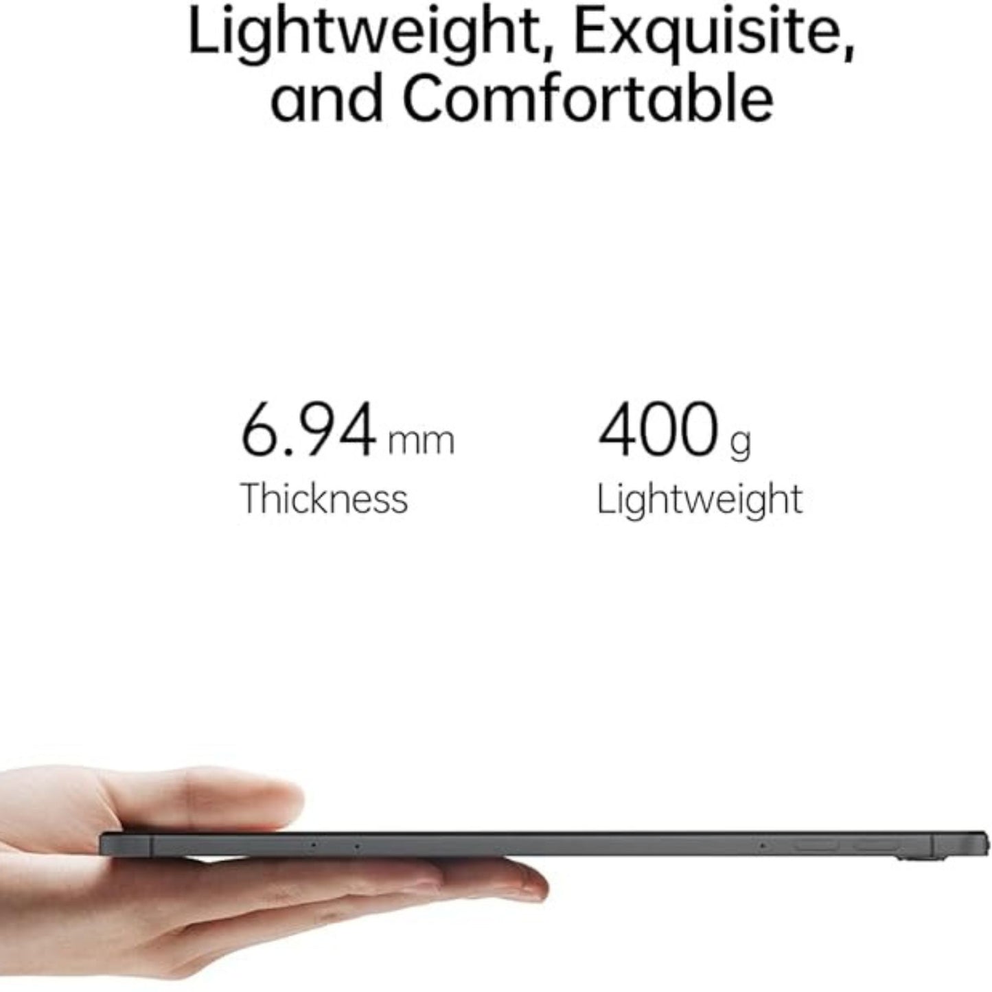 OPPO Pad Air, WiFi 5, 6.94mm Ultra Slim & Light Body, 2K Eye Care Display, Qualcomm Snapdragon 680 8 Core 6nm Processor, Smart Multitasking, 64GB 4GBRAM_Grey